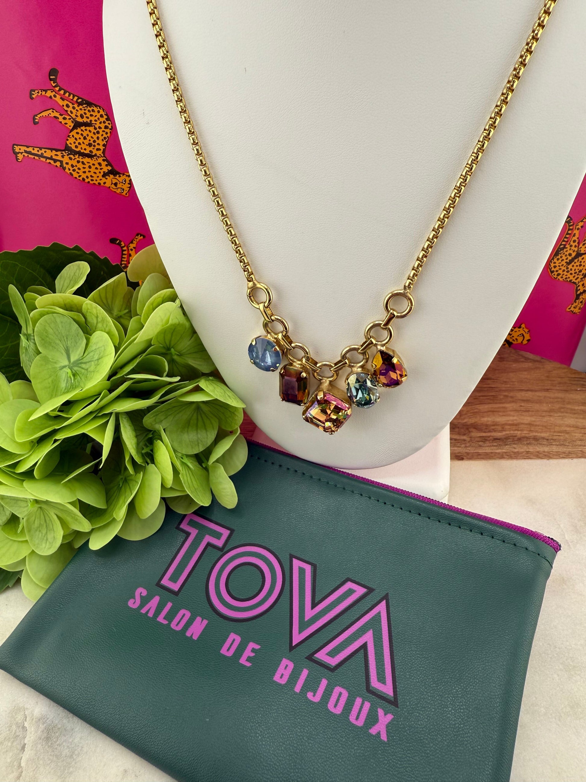 TOVA Lorene Necklace In Midnight Express