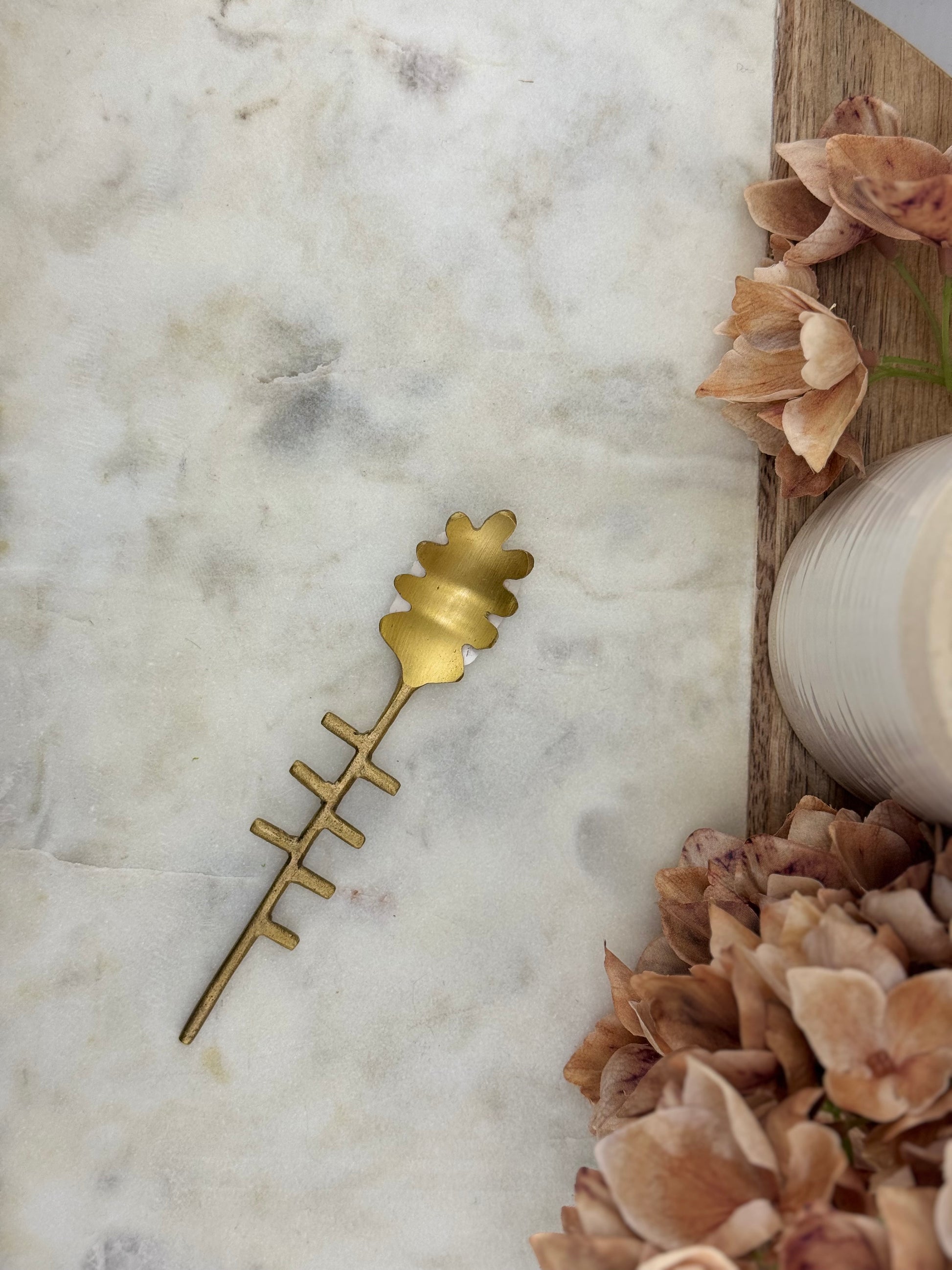 CC Brass Flower Spoons