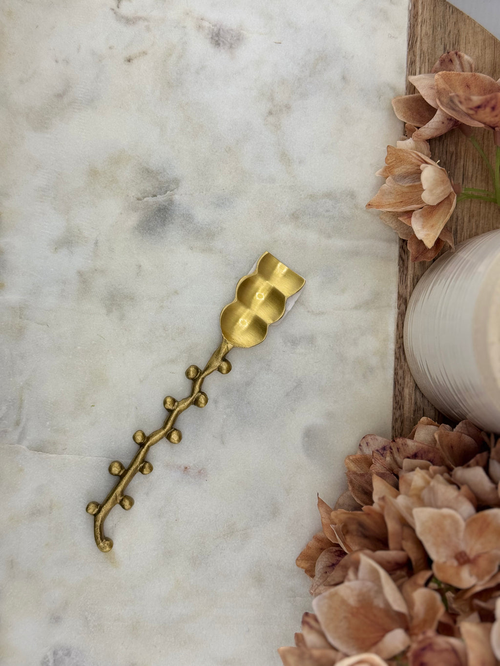 CC Brass Flower Spoons