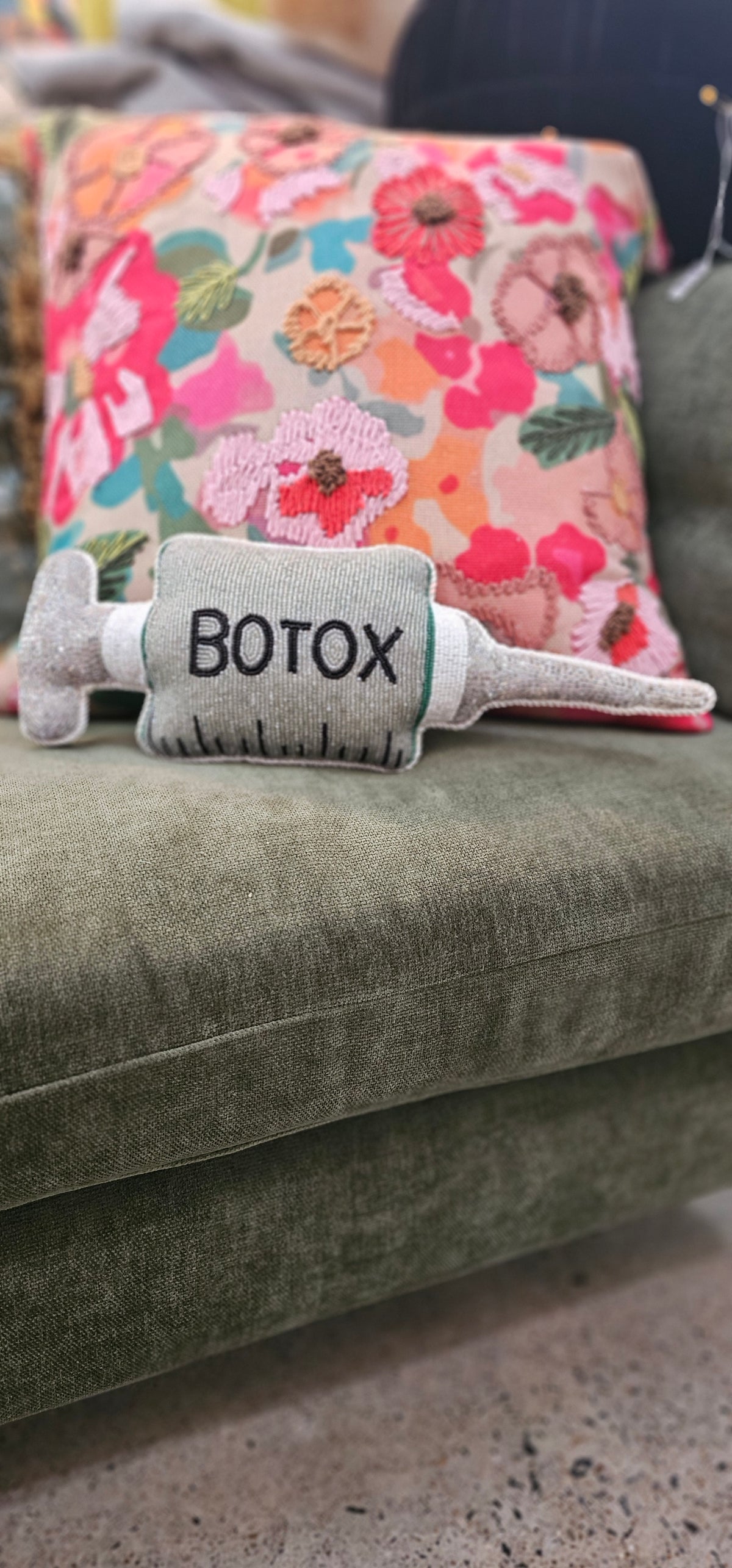 SAC Botox Beaded Pillow