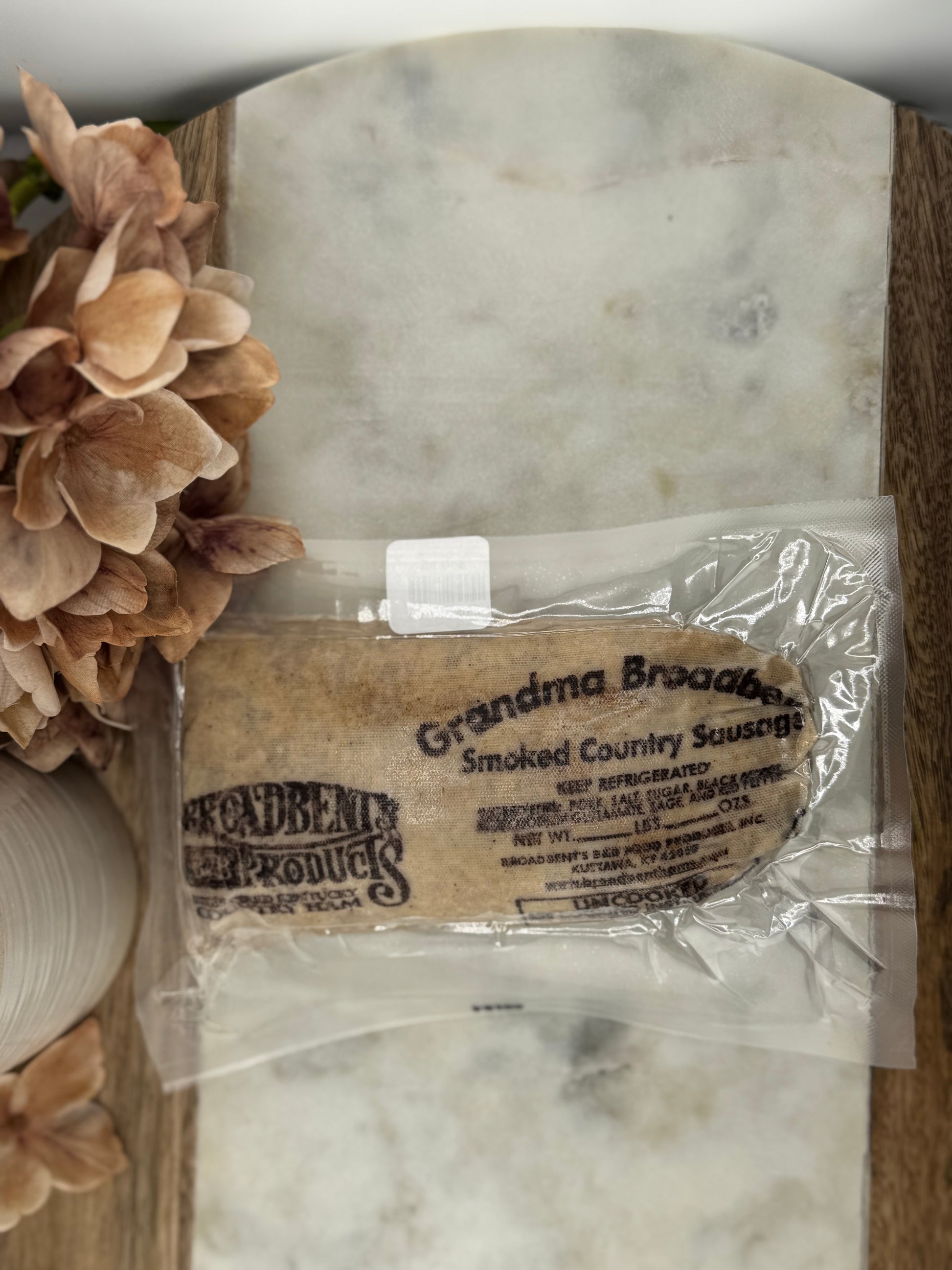 Broadbents 1 lb Smoked Country Sausage