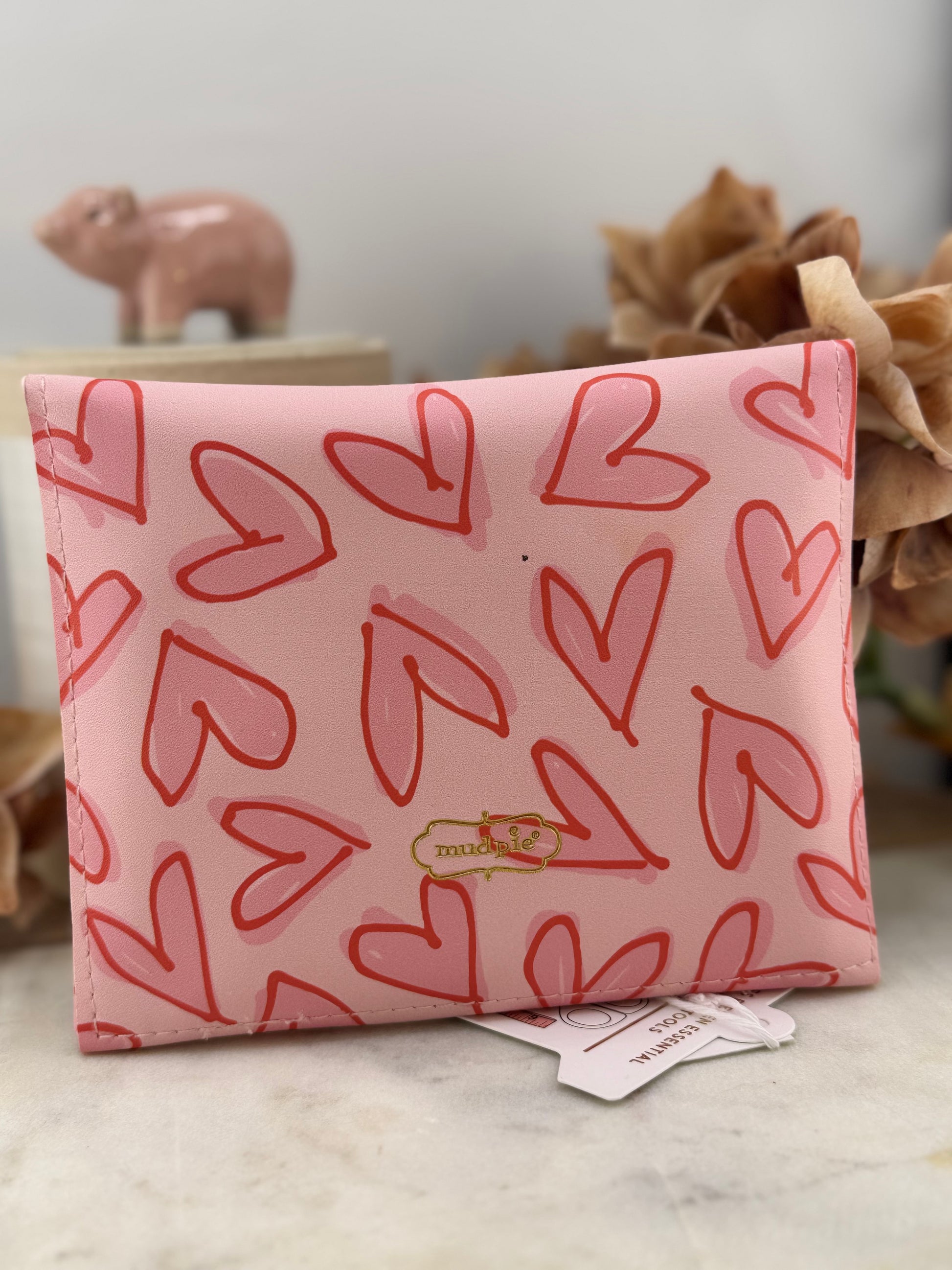 Mud Pie Pink Heart Sewing Kit