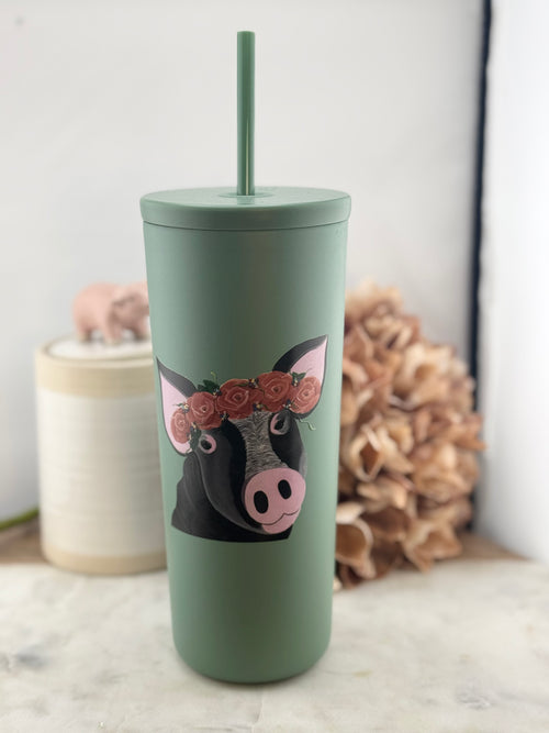 24oz Persnickety Pig Cold Cup