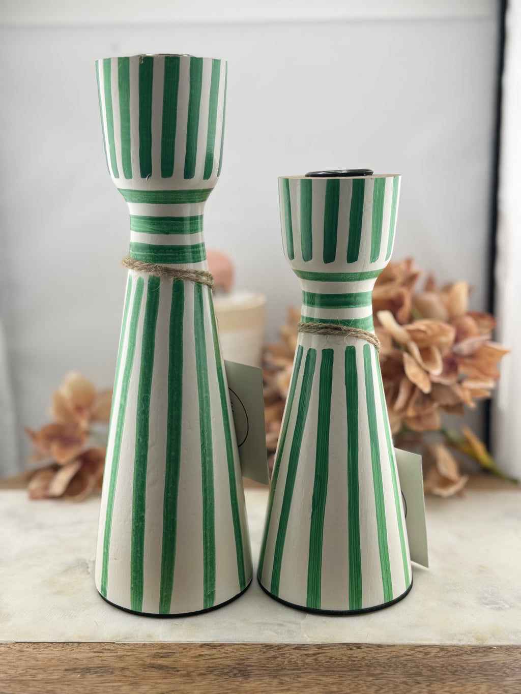 KA Striped Blue Candletick