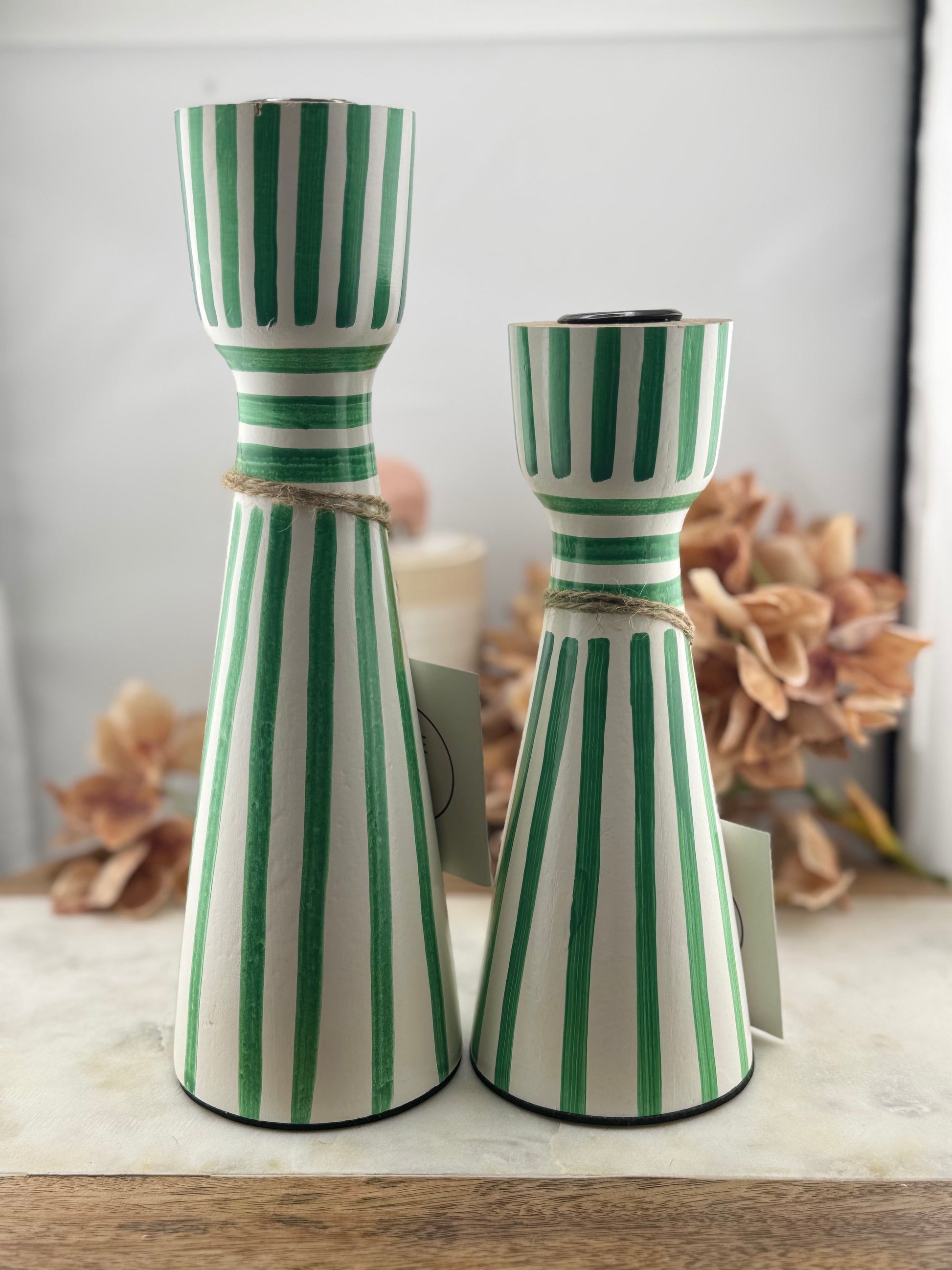 KA Striped Blue Candletick