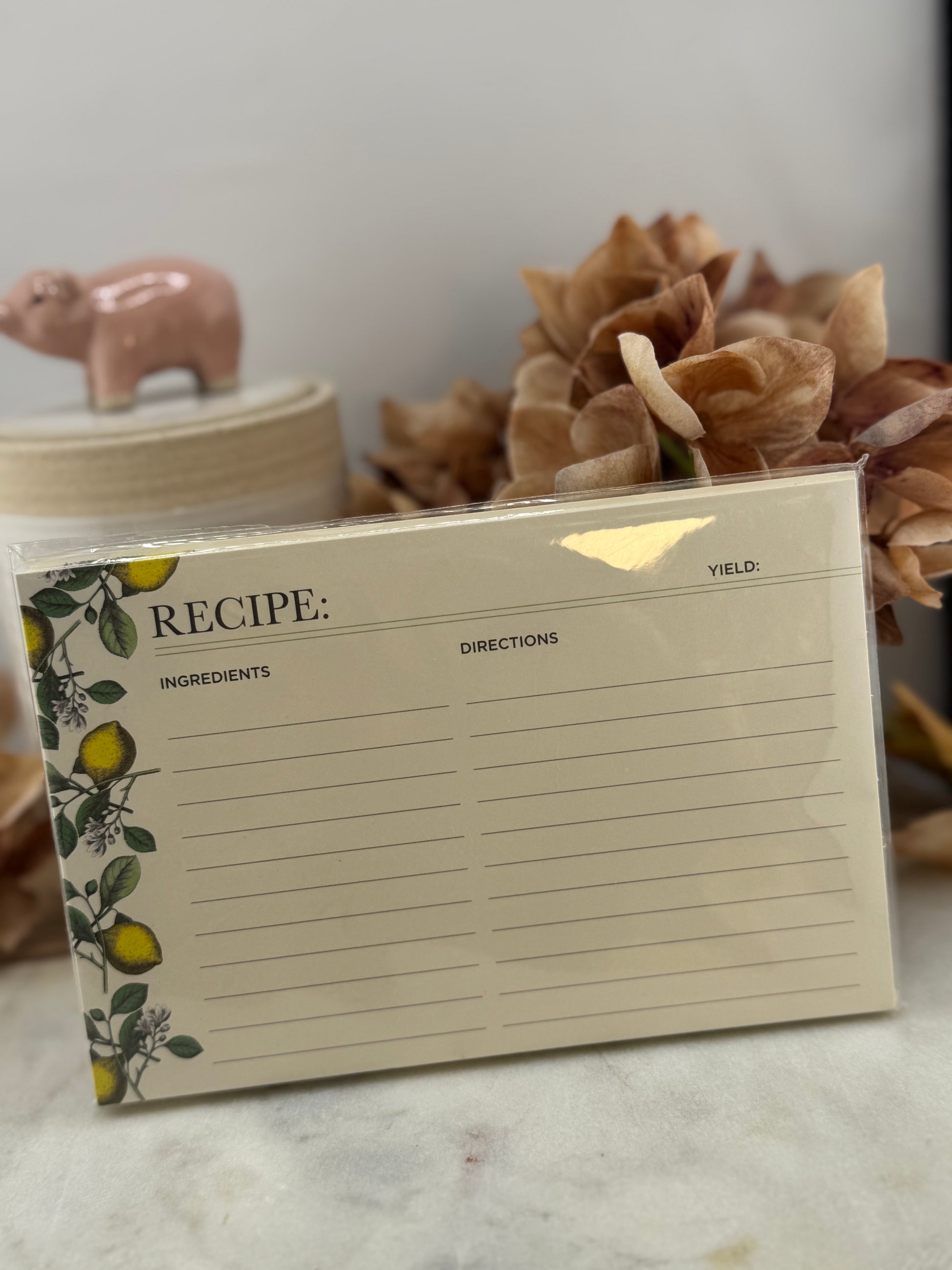 Lemon Recipe Cards
