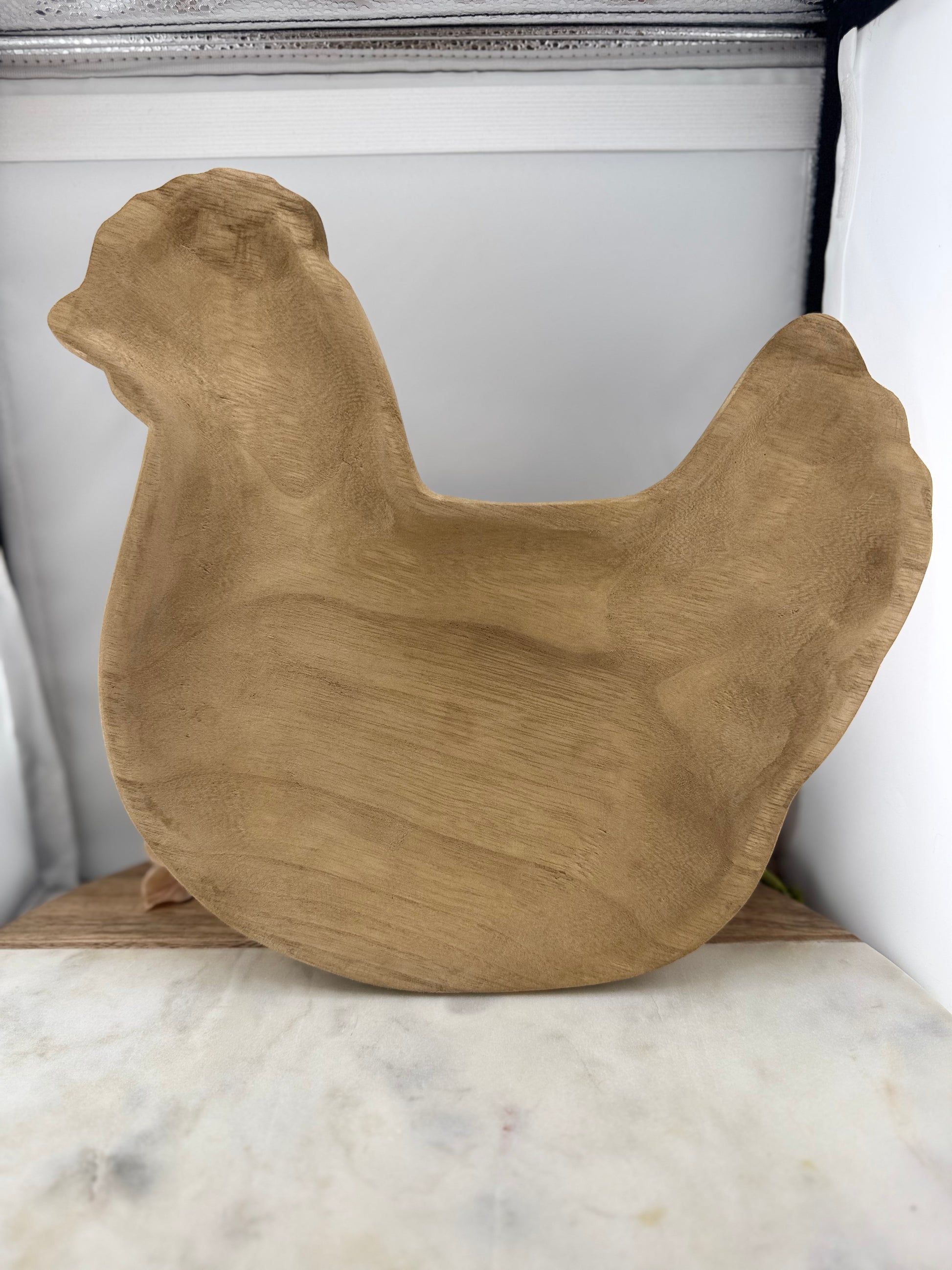 Mud Pie Paulownia Chicken Serving Tray