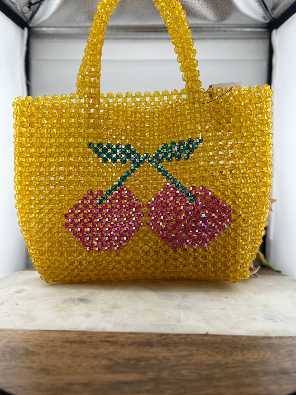 CC Handmade Acrylic Bead Handbag