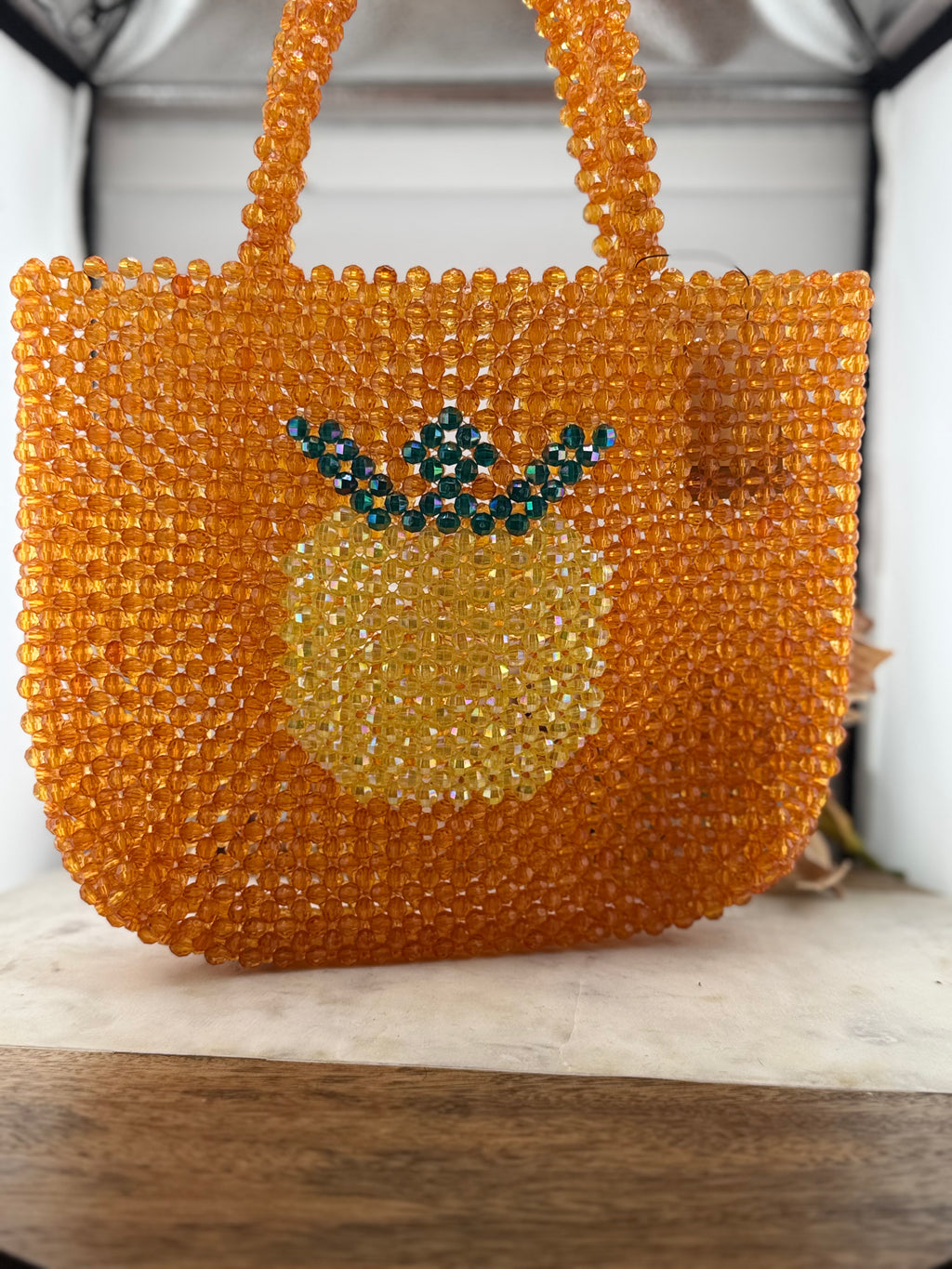 CC Handmade Acrylic Bead Handbag