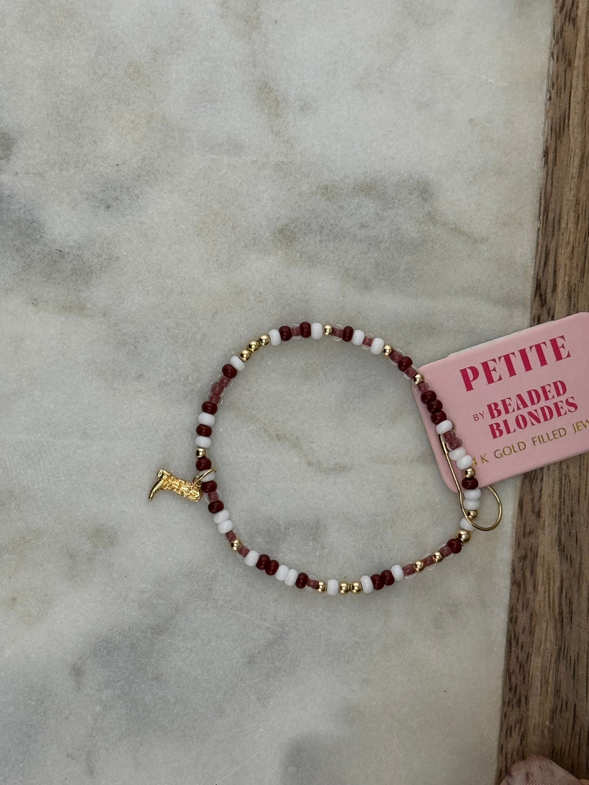 Beaded Blondes -Boot Charm Sprinkle Bracelet