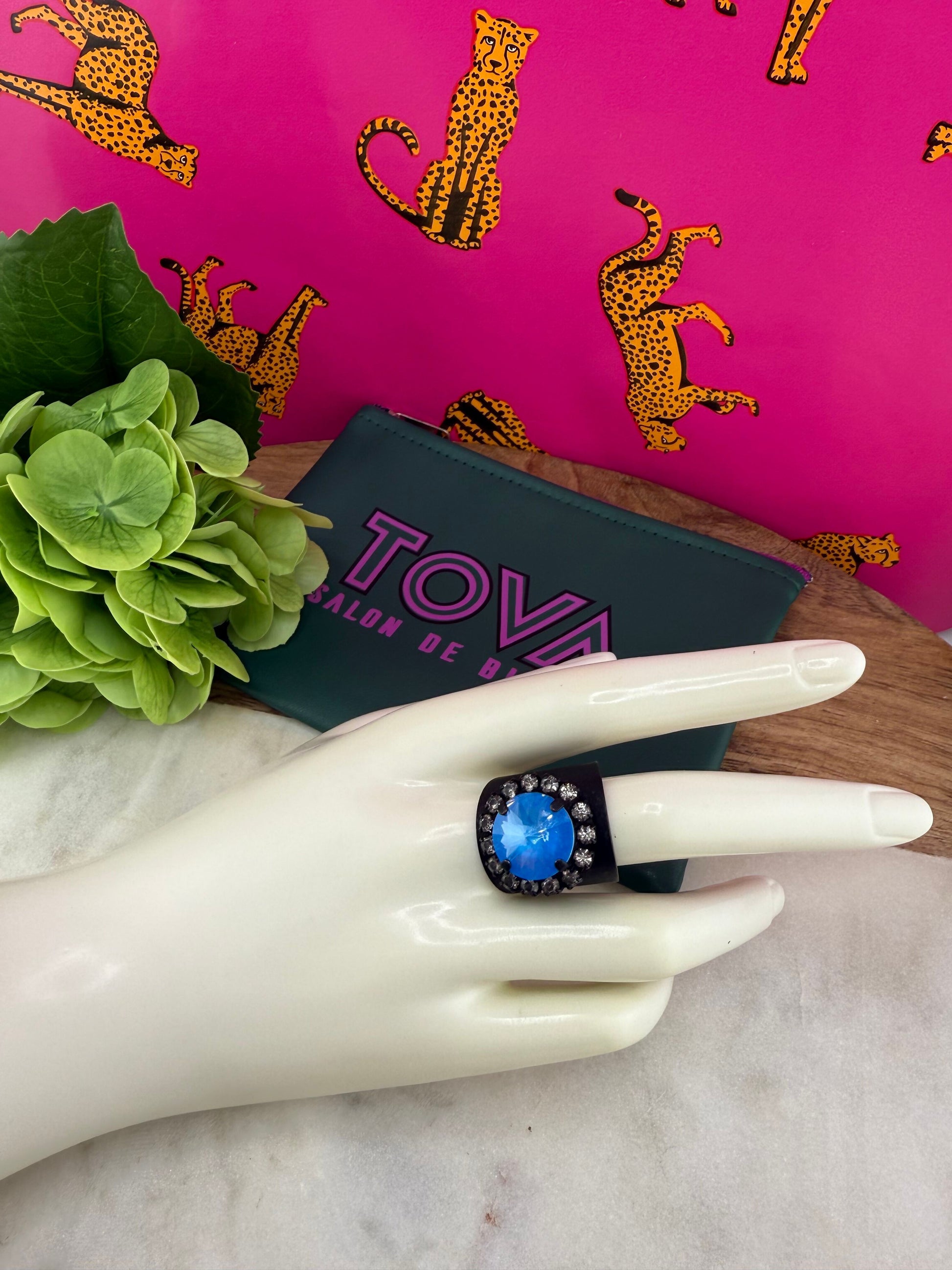 TOVA Jacci Smutt RIng In Electric Blue