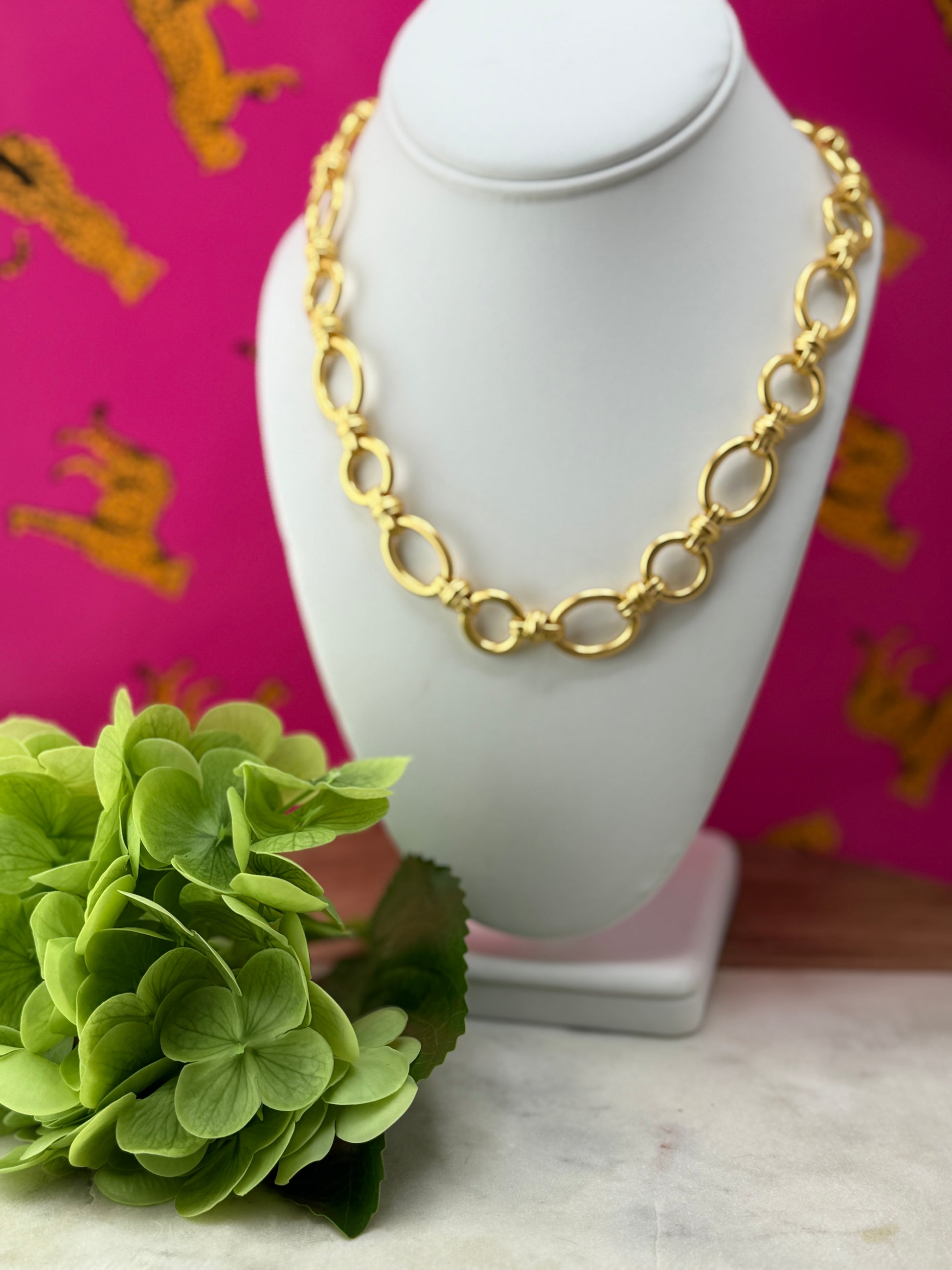 JV Portofino Link Necklace- Gold