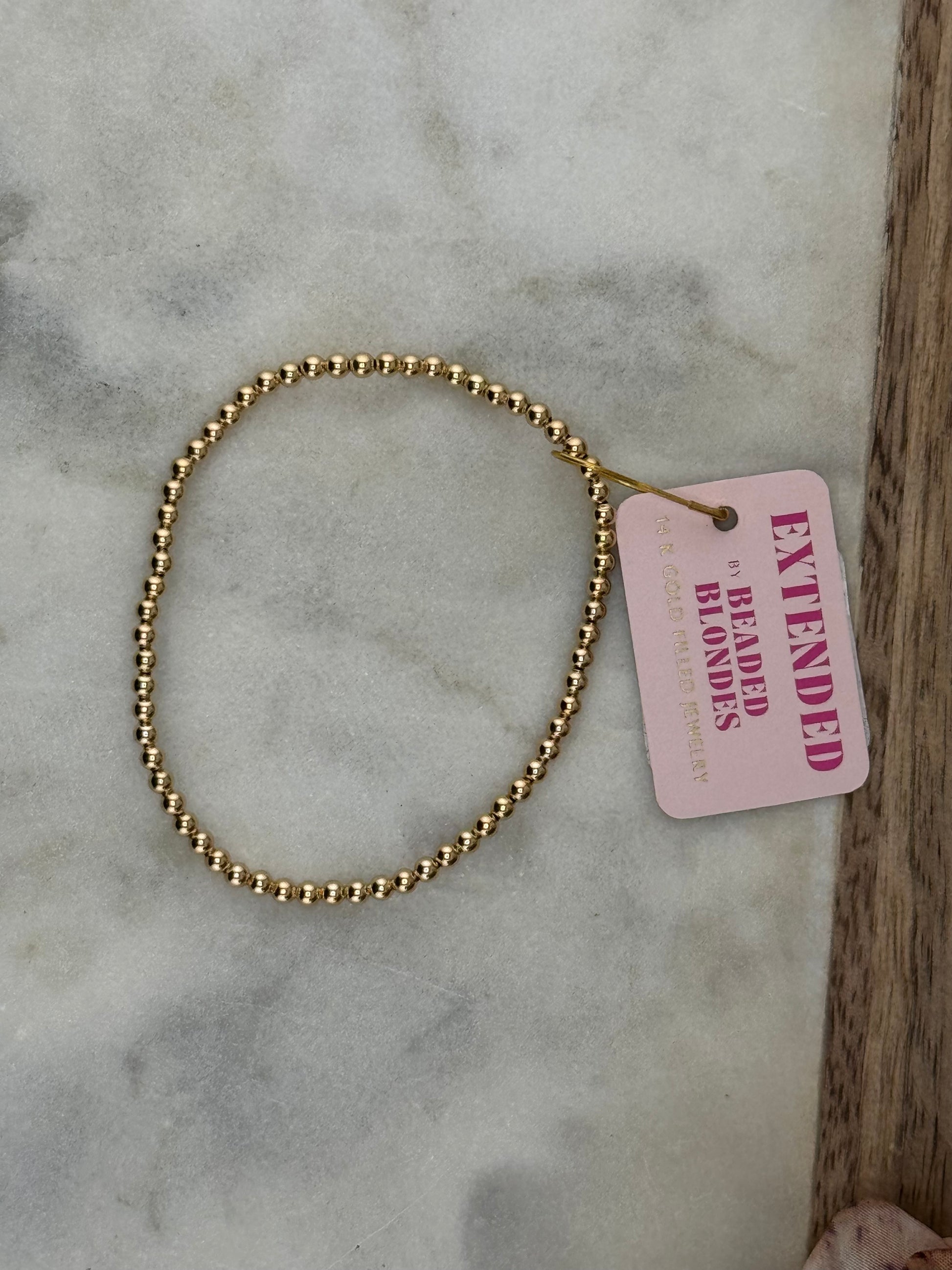 Beaded Blondes- Gold Bracelet