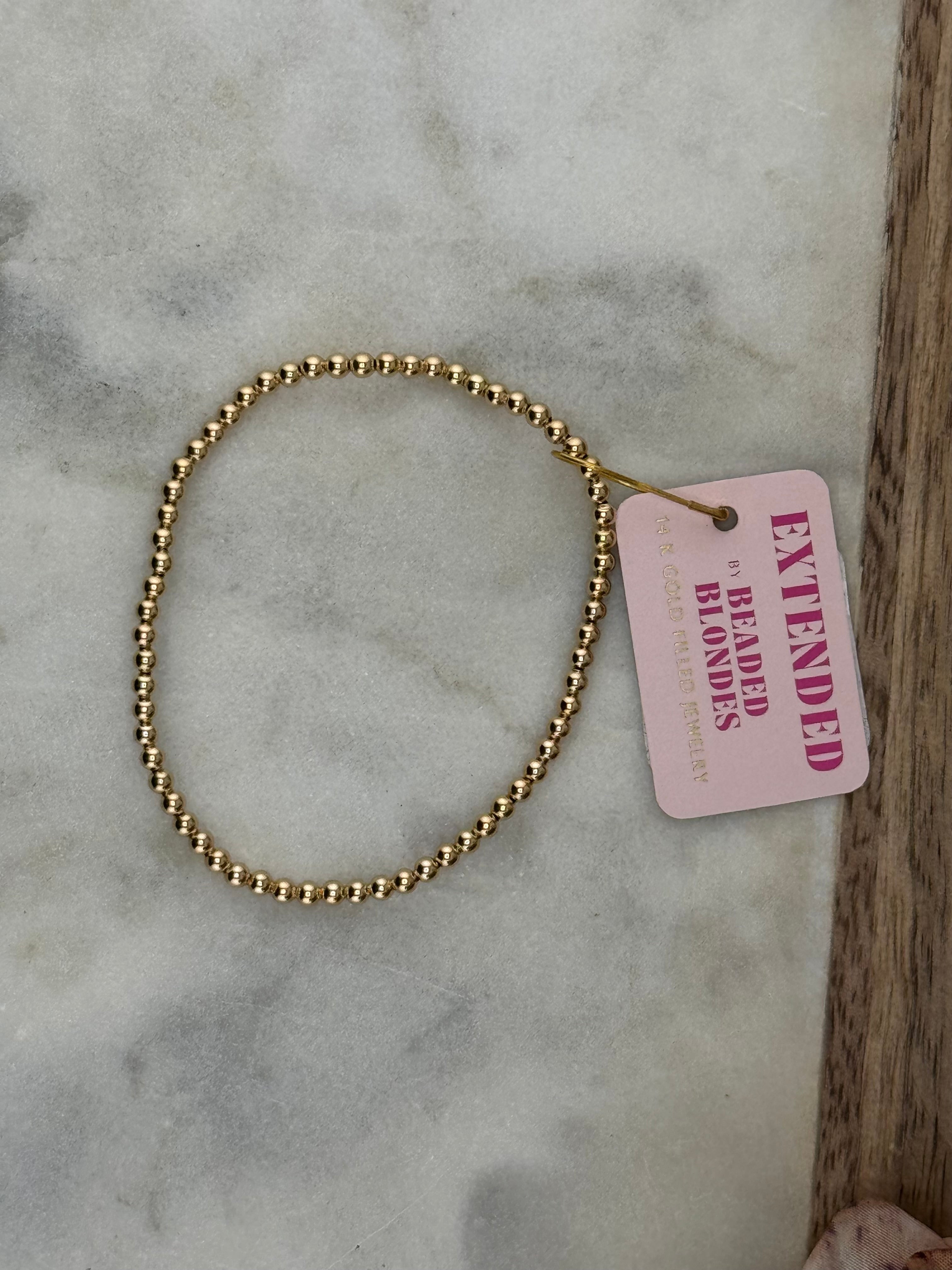 Beaded Blondes- Gold Bracelet