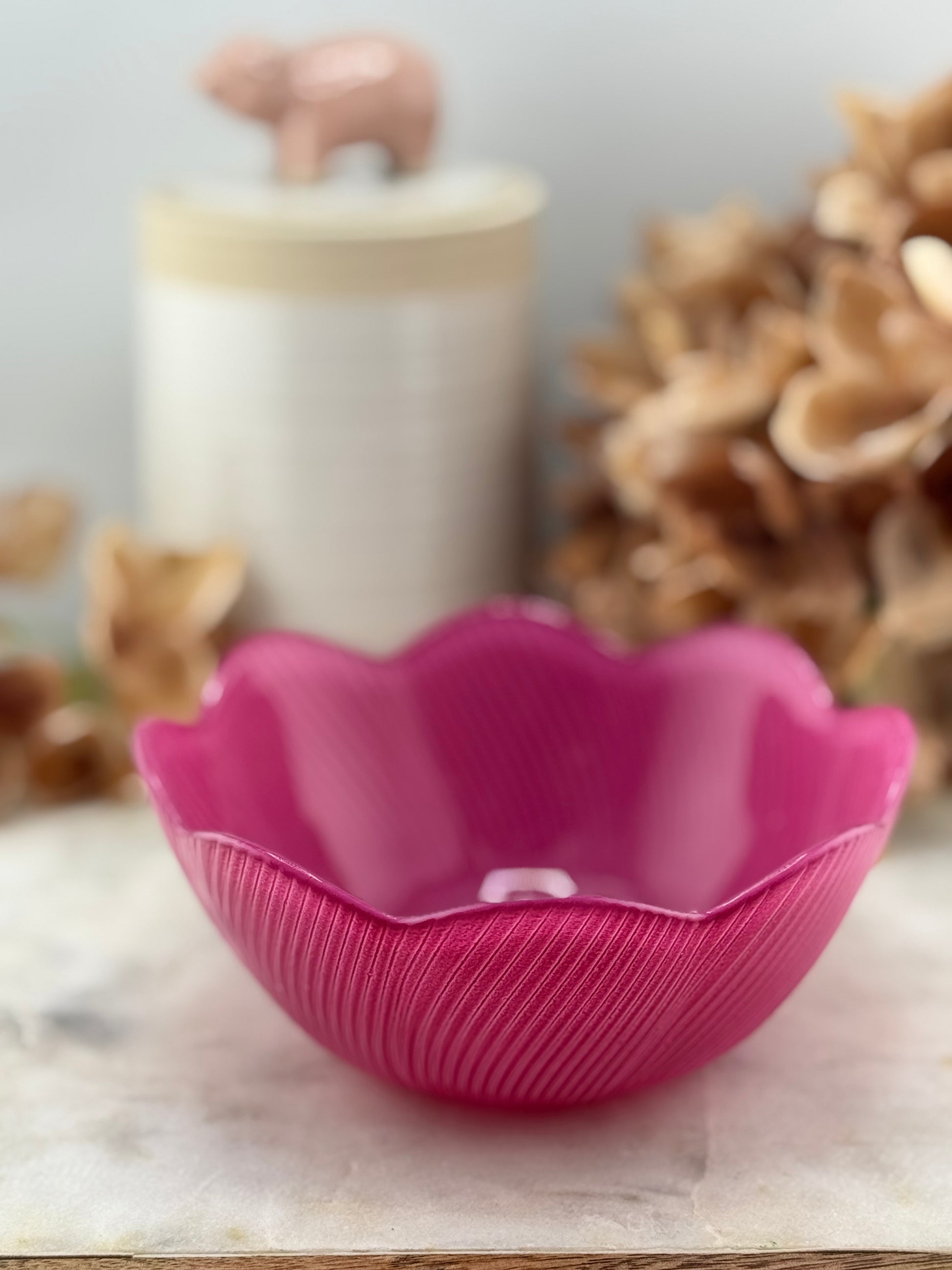 HZ Glass Scalloped Plates
