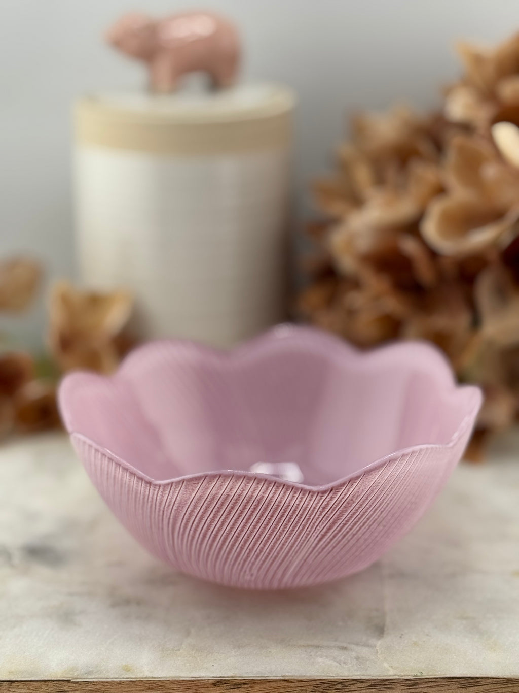 HZ Glass Scalloped Plates