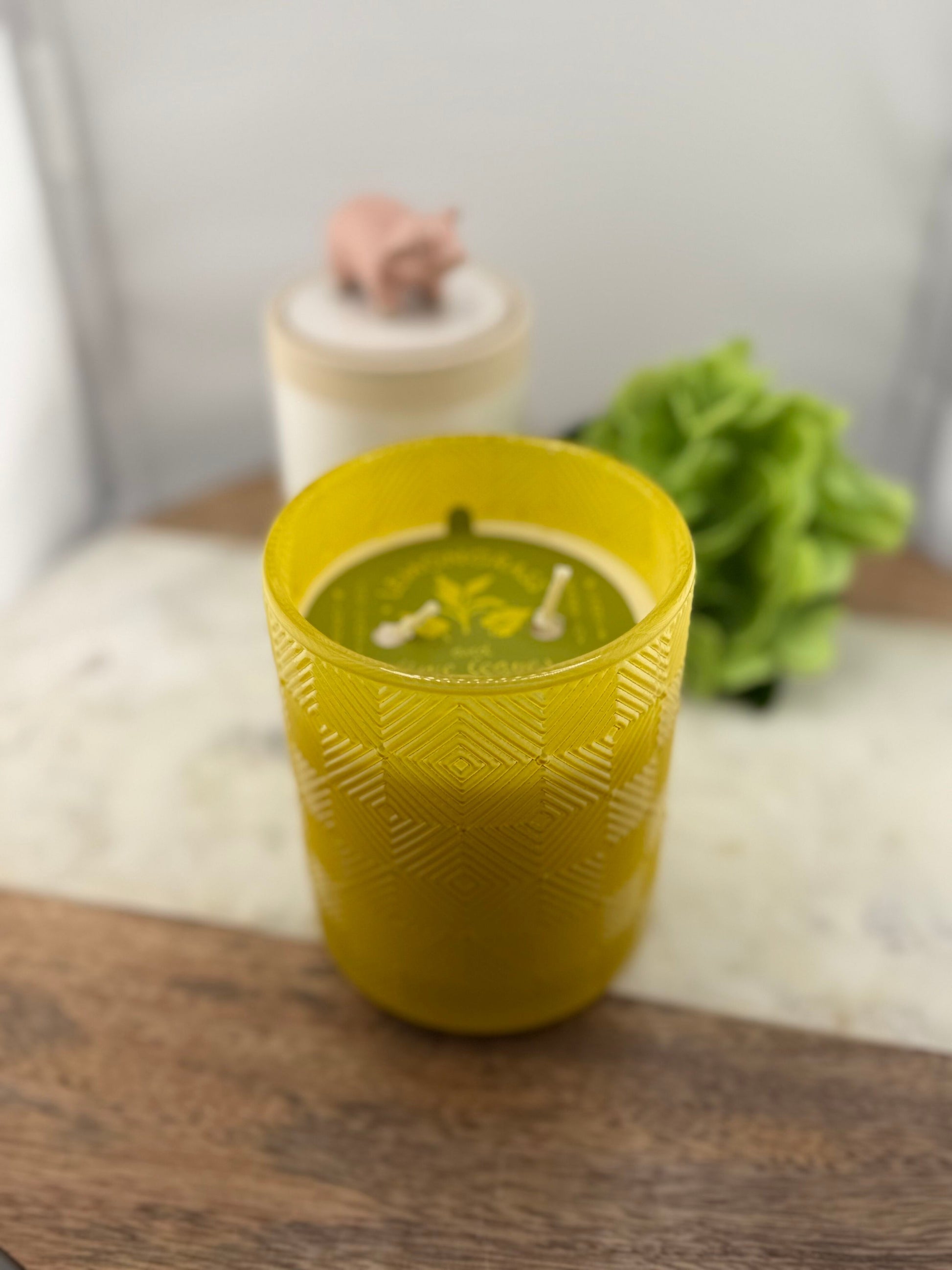 CC Lemongrass & Lime Textured Glass