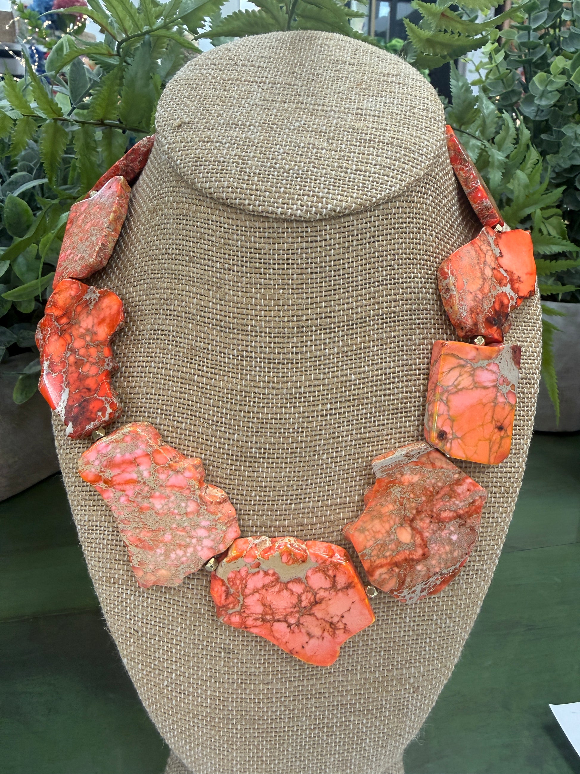 VIRTUE Gemstone Slab Necklace