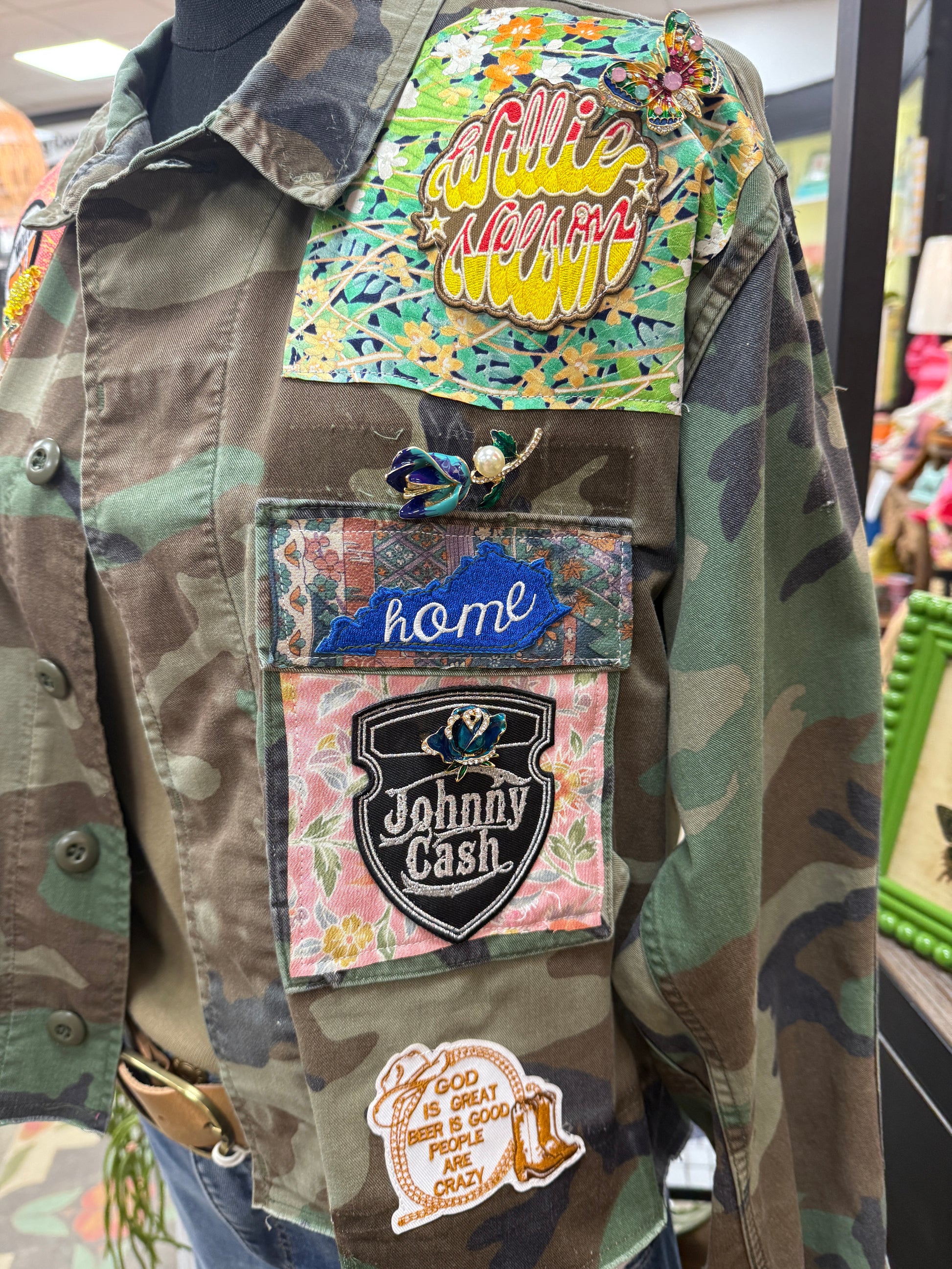 Robi Crop Camo Jacket