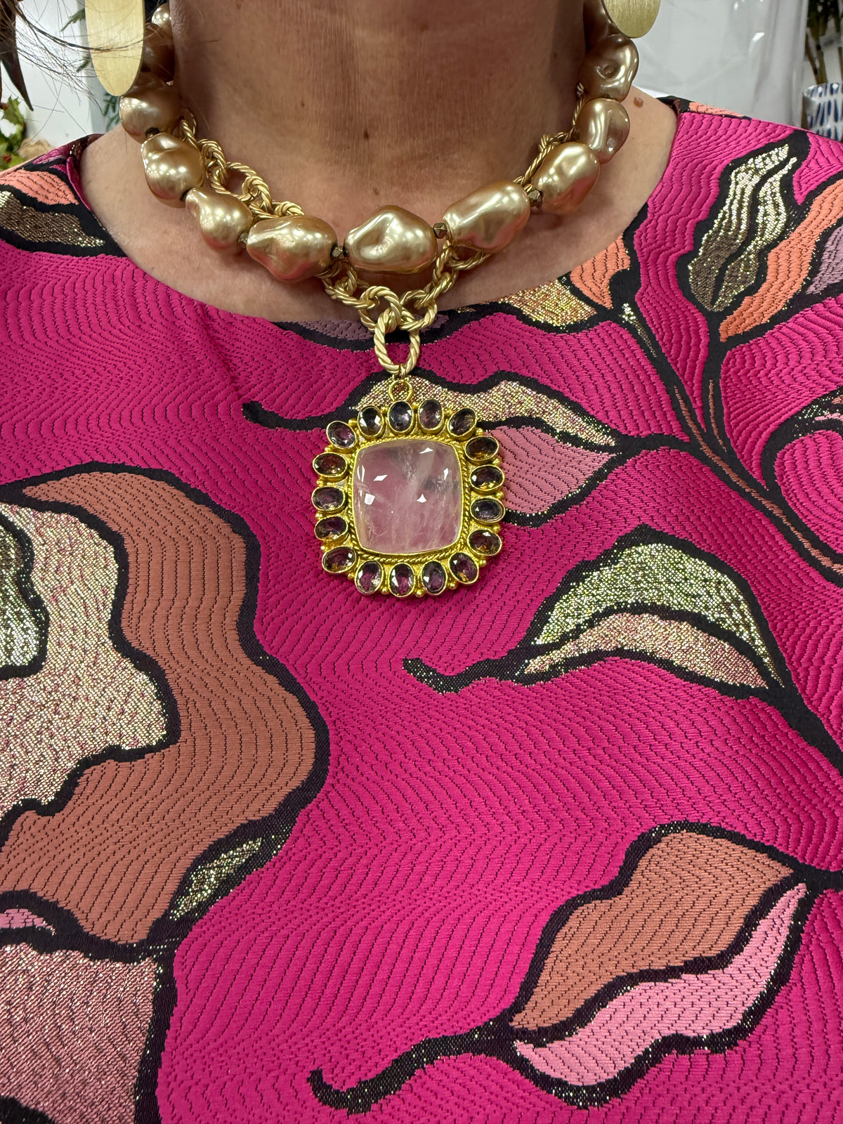 VIRTUE Twisted Rope Circle Chain Necklace