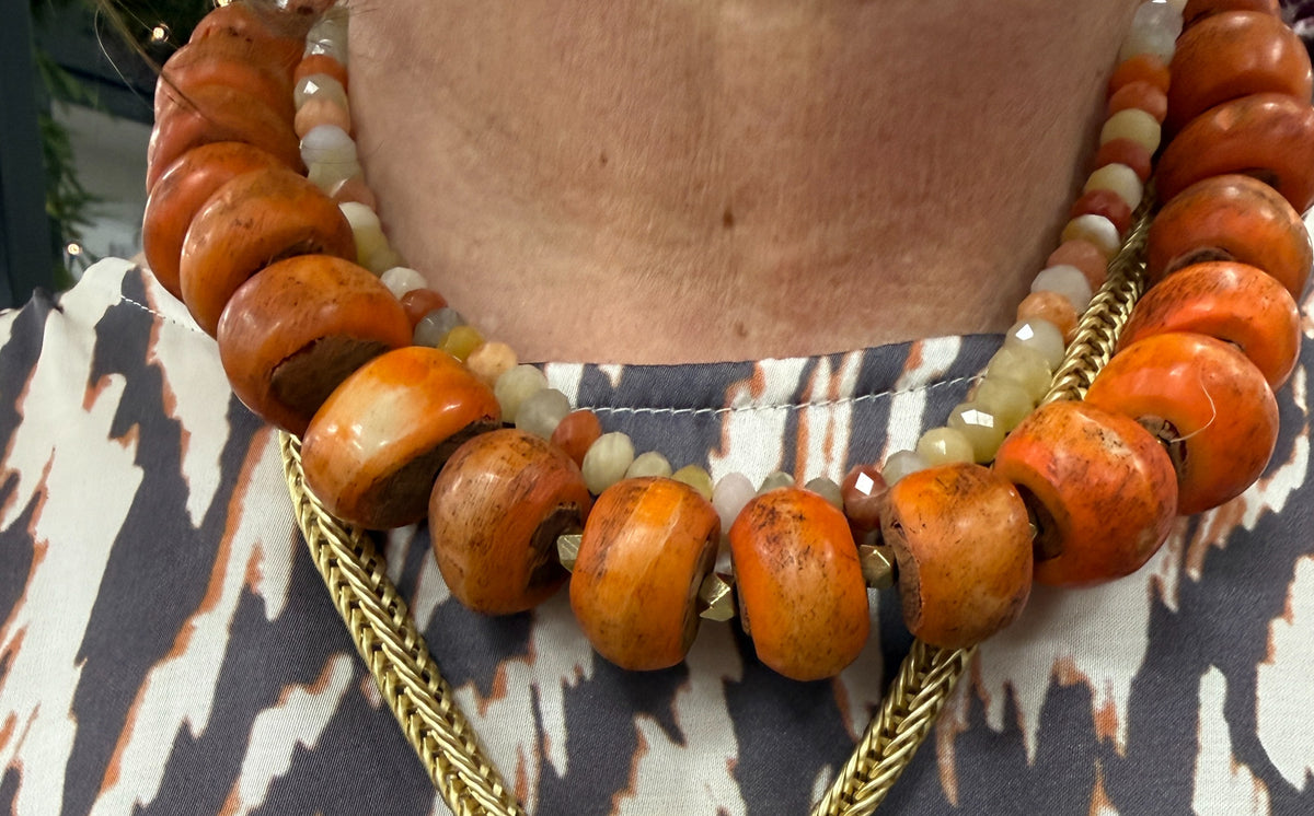 VIRTUE Jumbo Studded Tribal Necklace