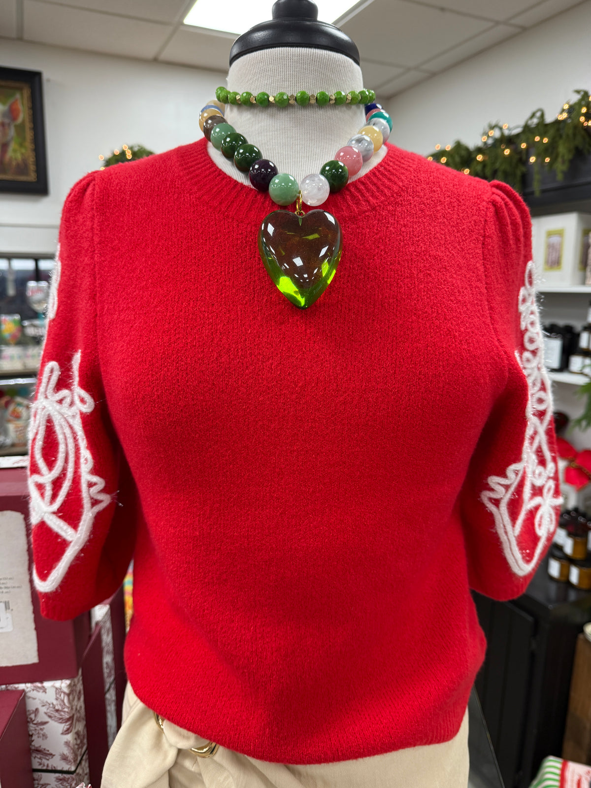 JTO Glass Heart Necklace