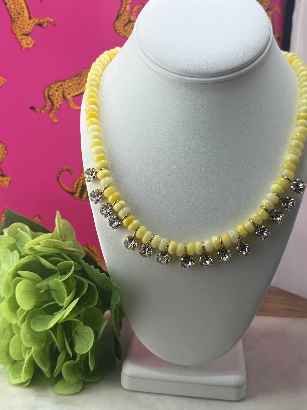 TOVA Bonnie Necklace In Fairy Dust Yellow