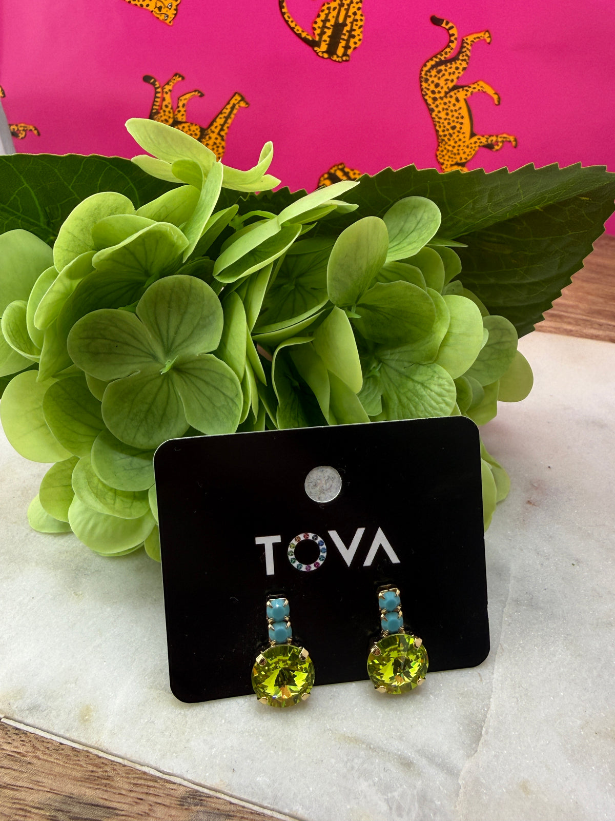 TOVA Dee Earrings In Citrus Lime