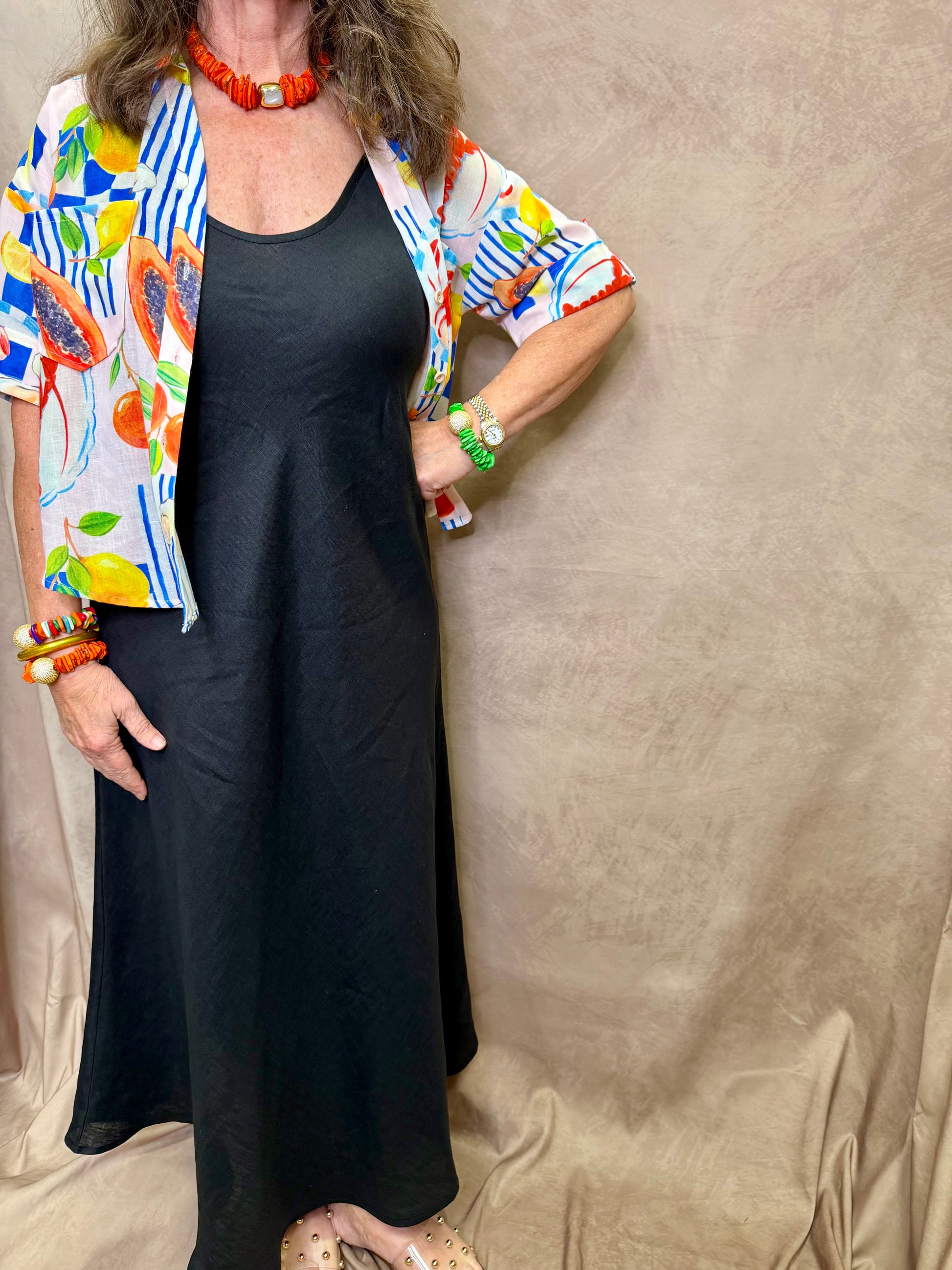 ESQ Singlet Long Linen Dress