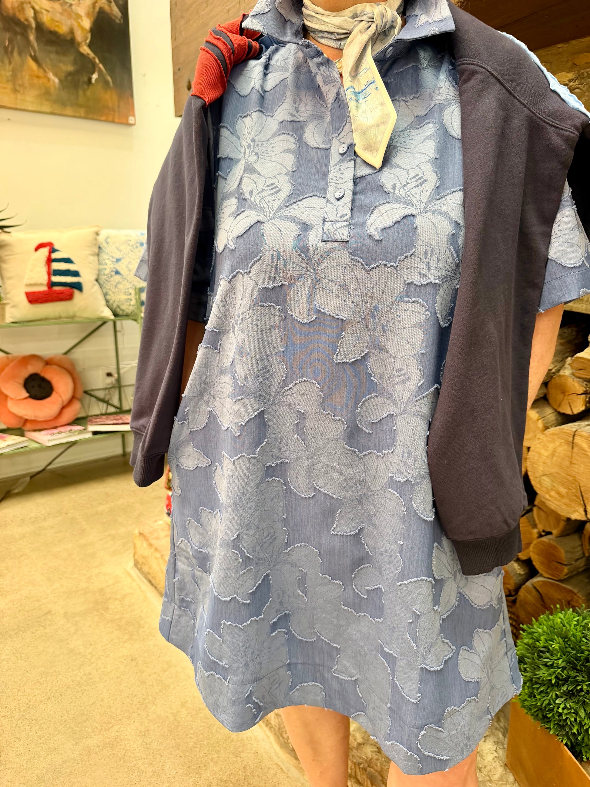 JoyJoy Collar Swing Dress