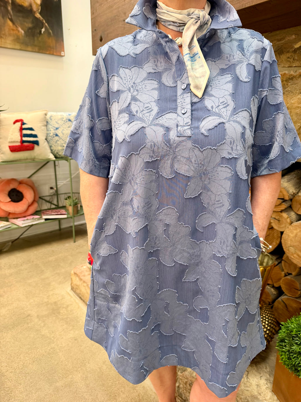 JoyJoy Collar Swing Dress