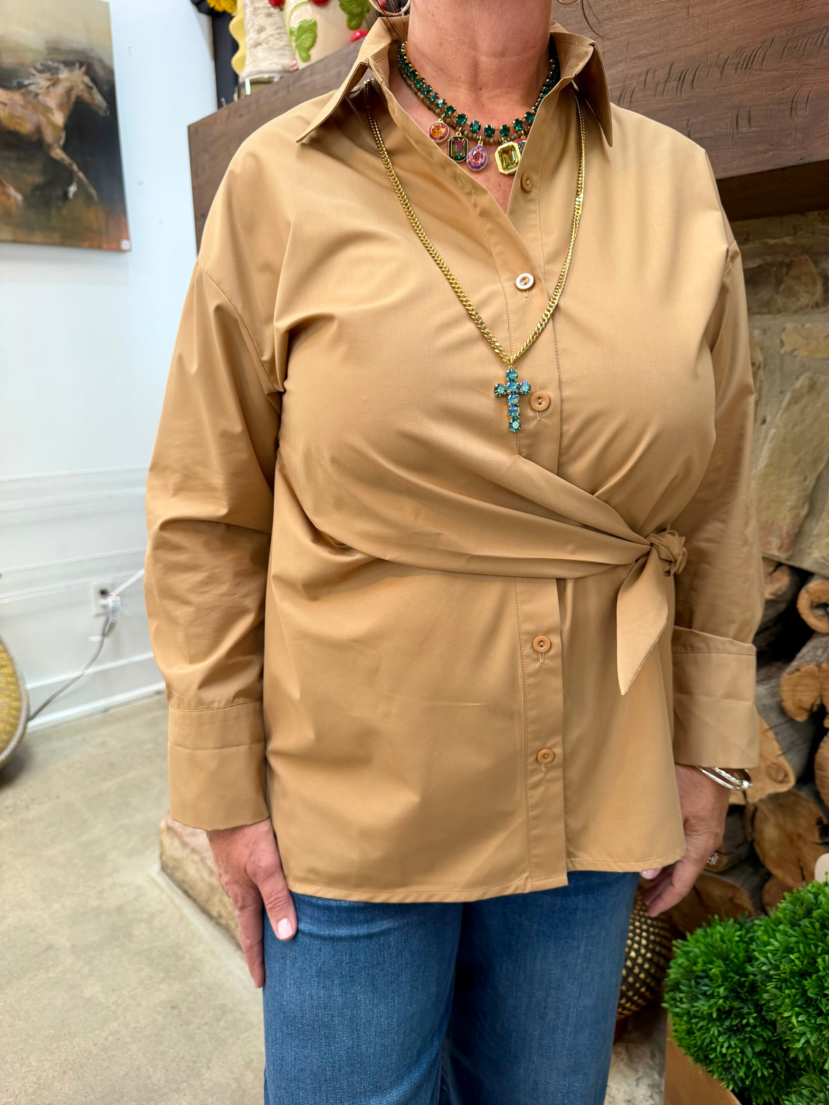 Jade Tunic Blouse
