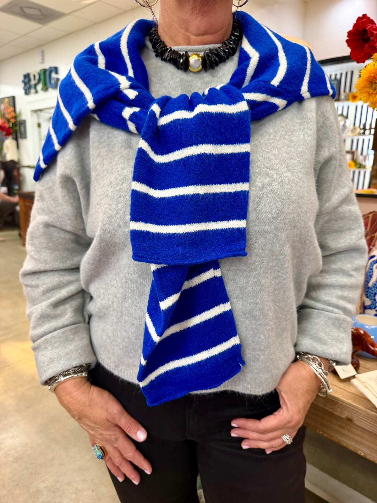 TB Striped Piper Cardigan
