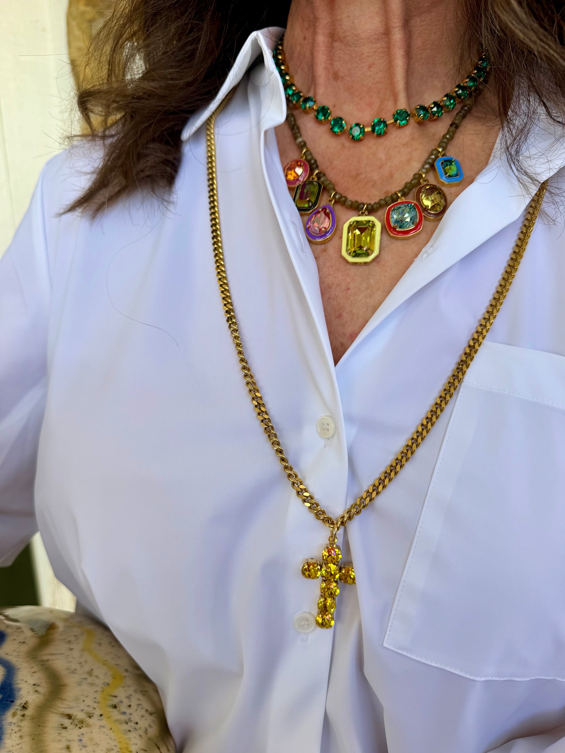 TOVA Clemmy Necklace In Midnight Express