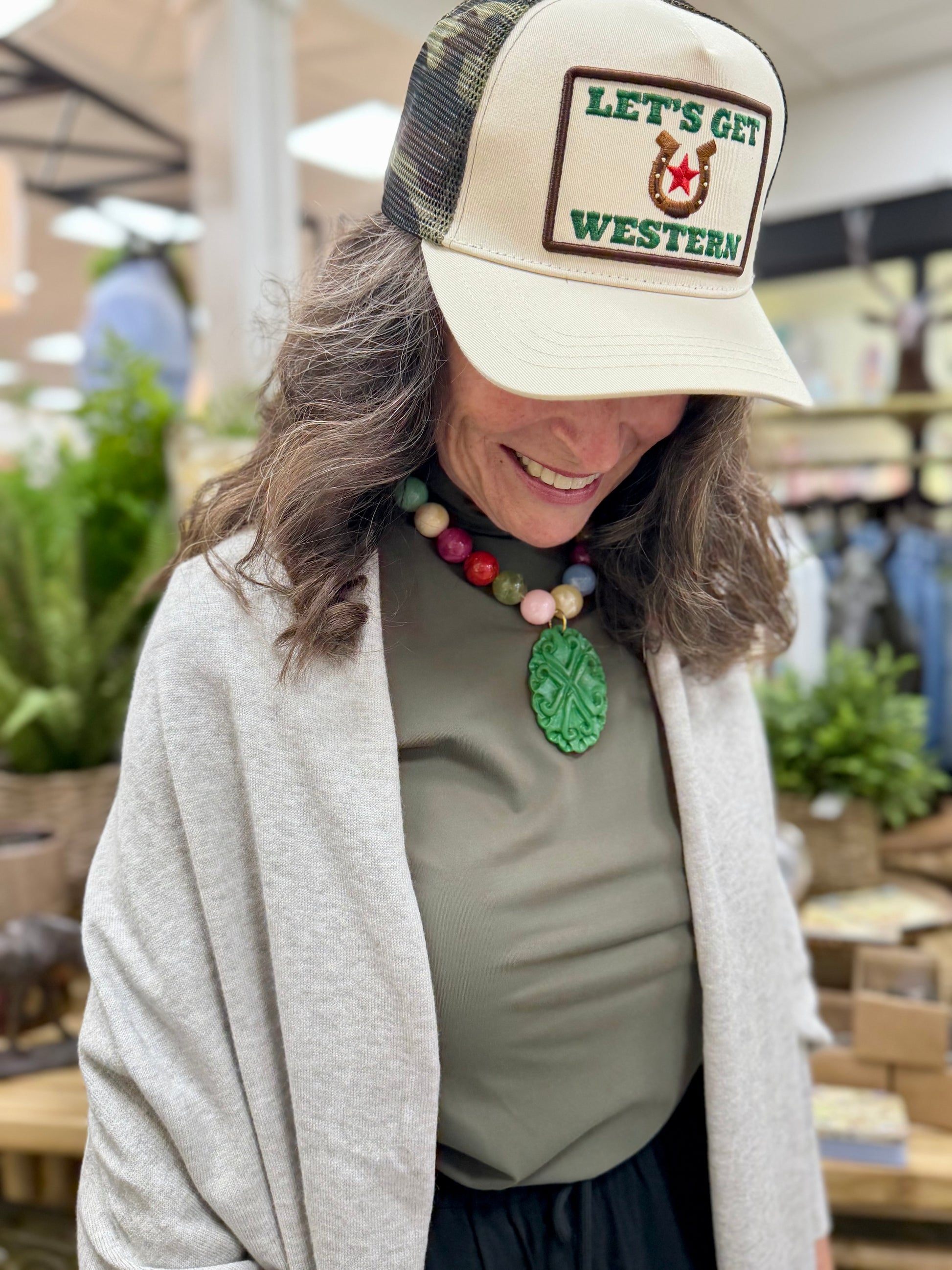 JTO Green Pendant Statement Necklace