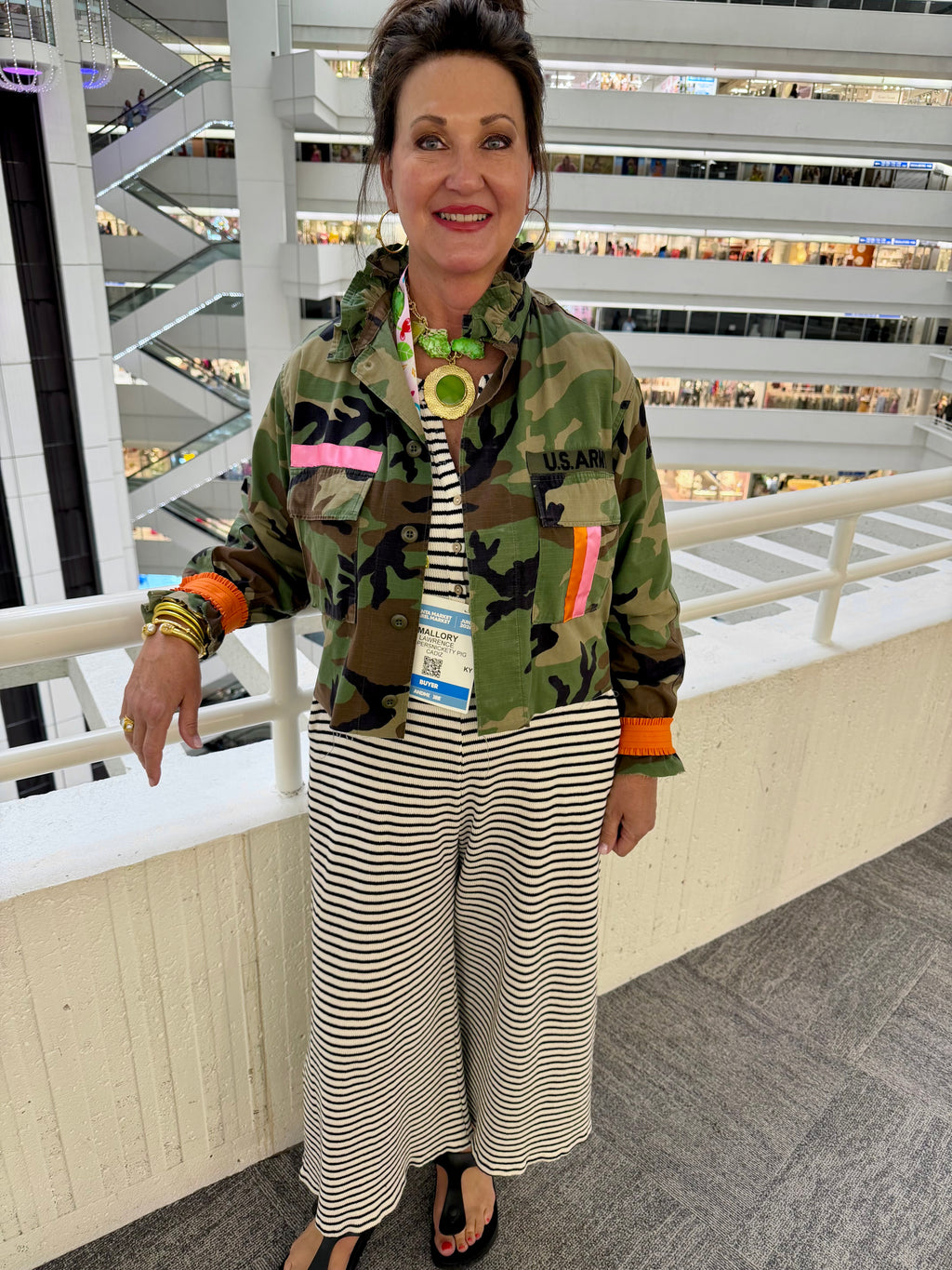 CT Ruffle Camo Jacket