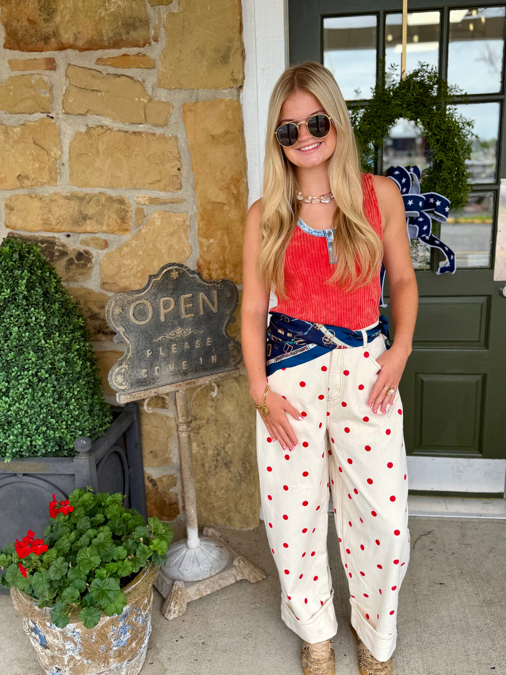 PL Polka Dot Wide Leg Pant