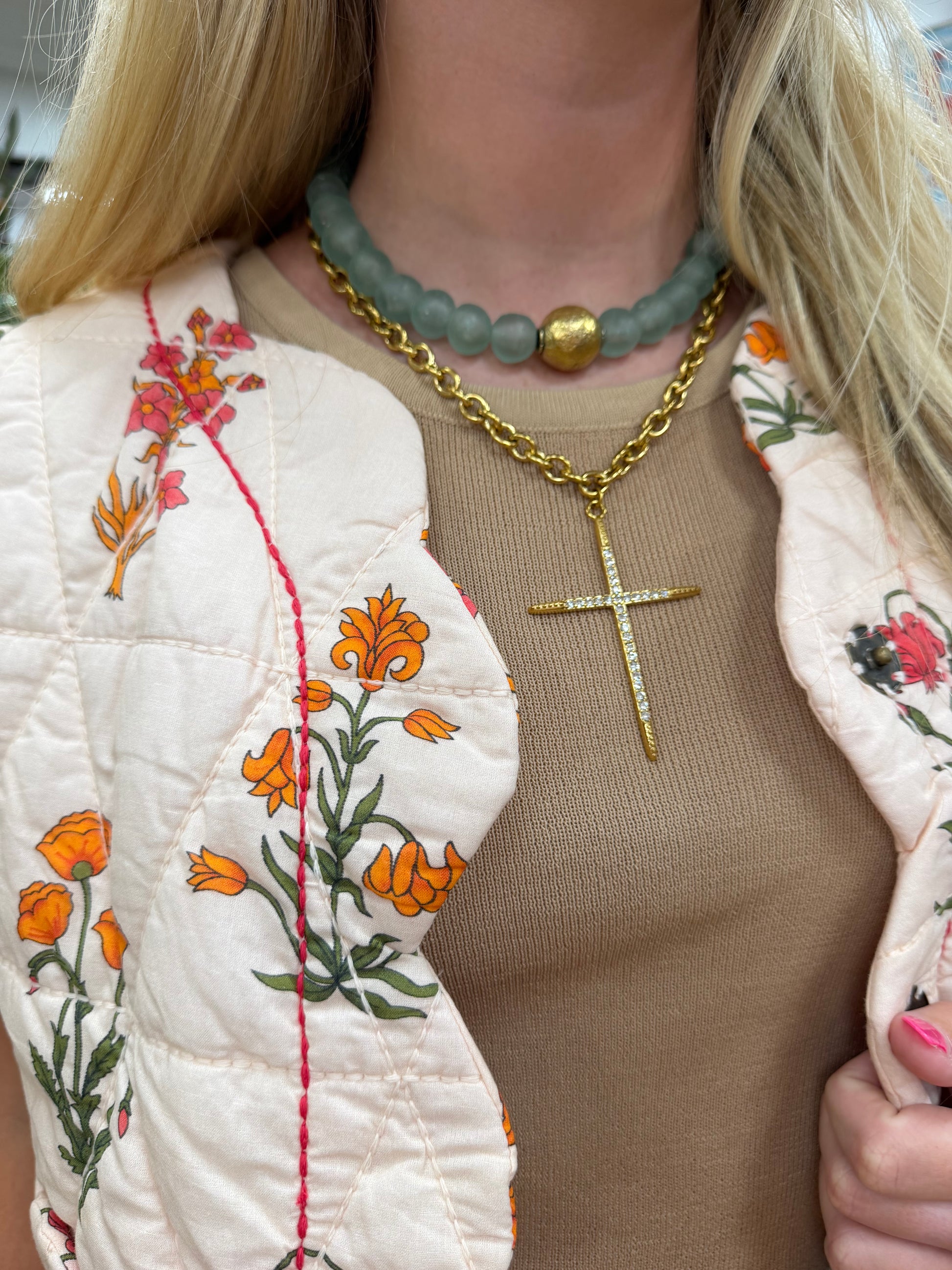 CP Luxe Cross Necklace