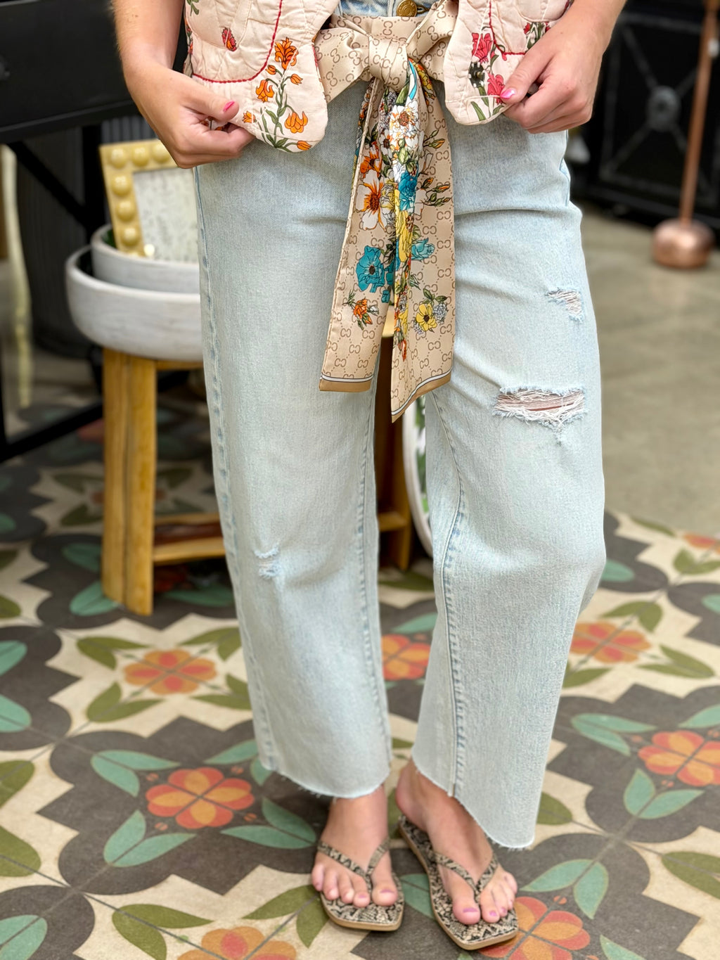 KUT High Rise Wide Leg Jean