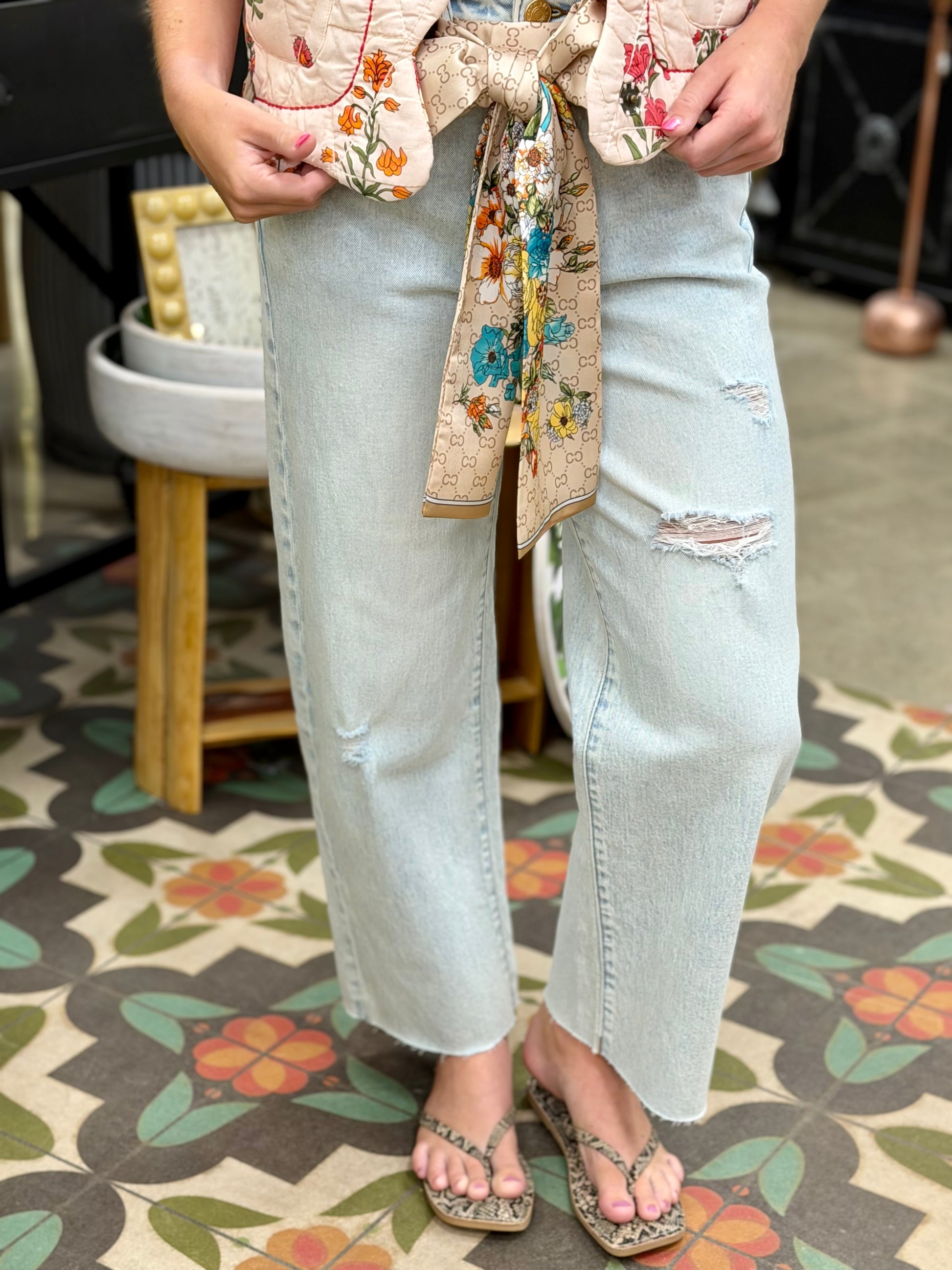 KUT High Rise Wide Leg Jean