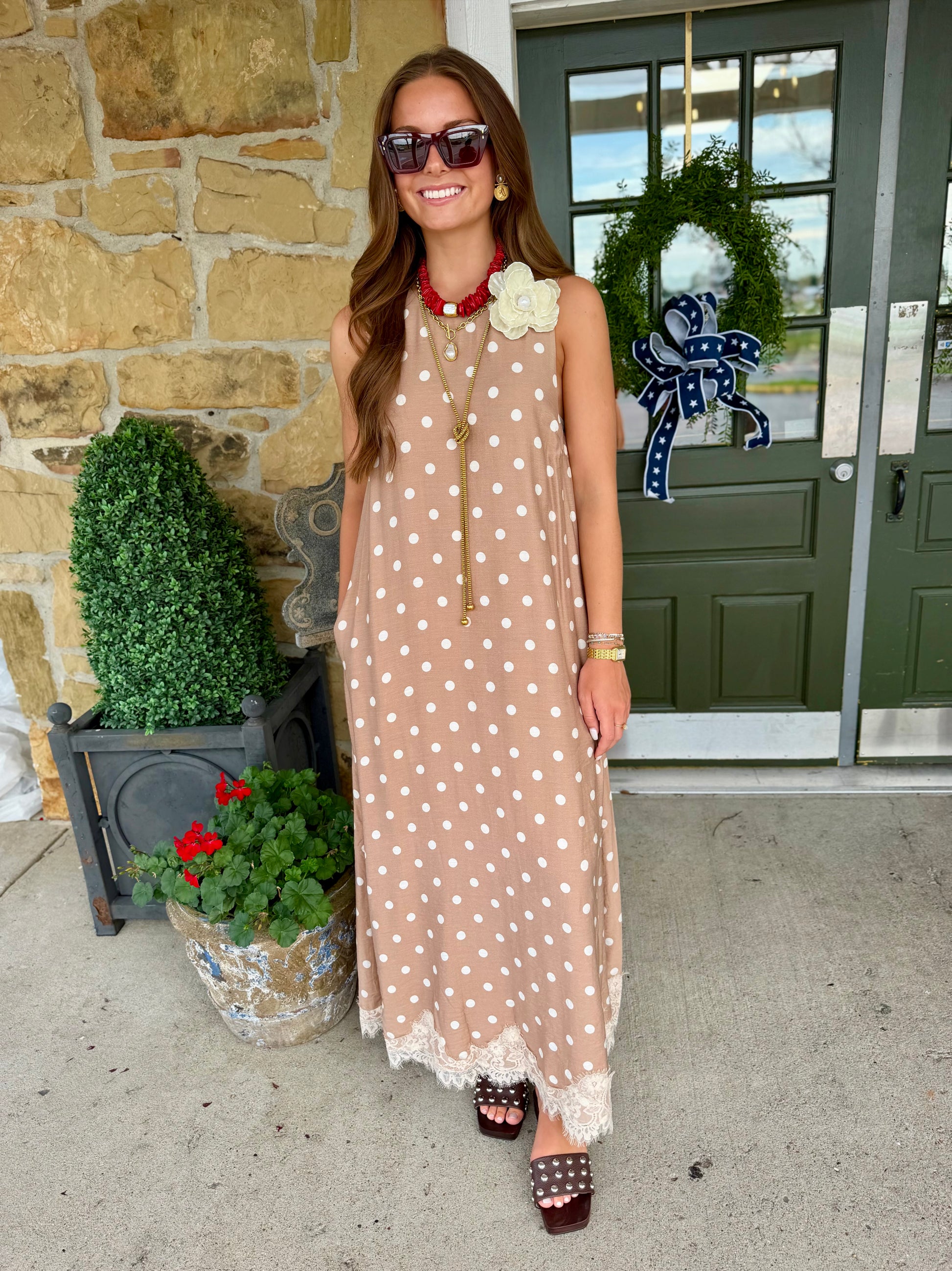 EN Polka Dot Maxi Dress