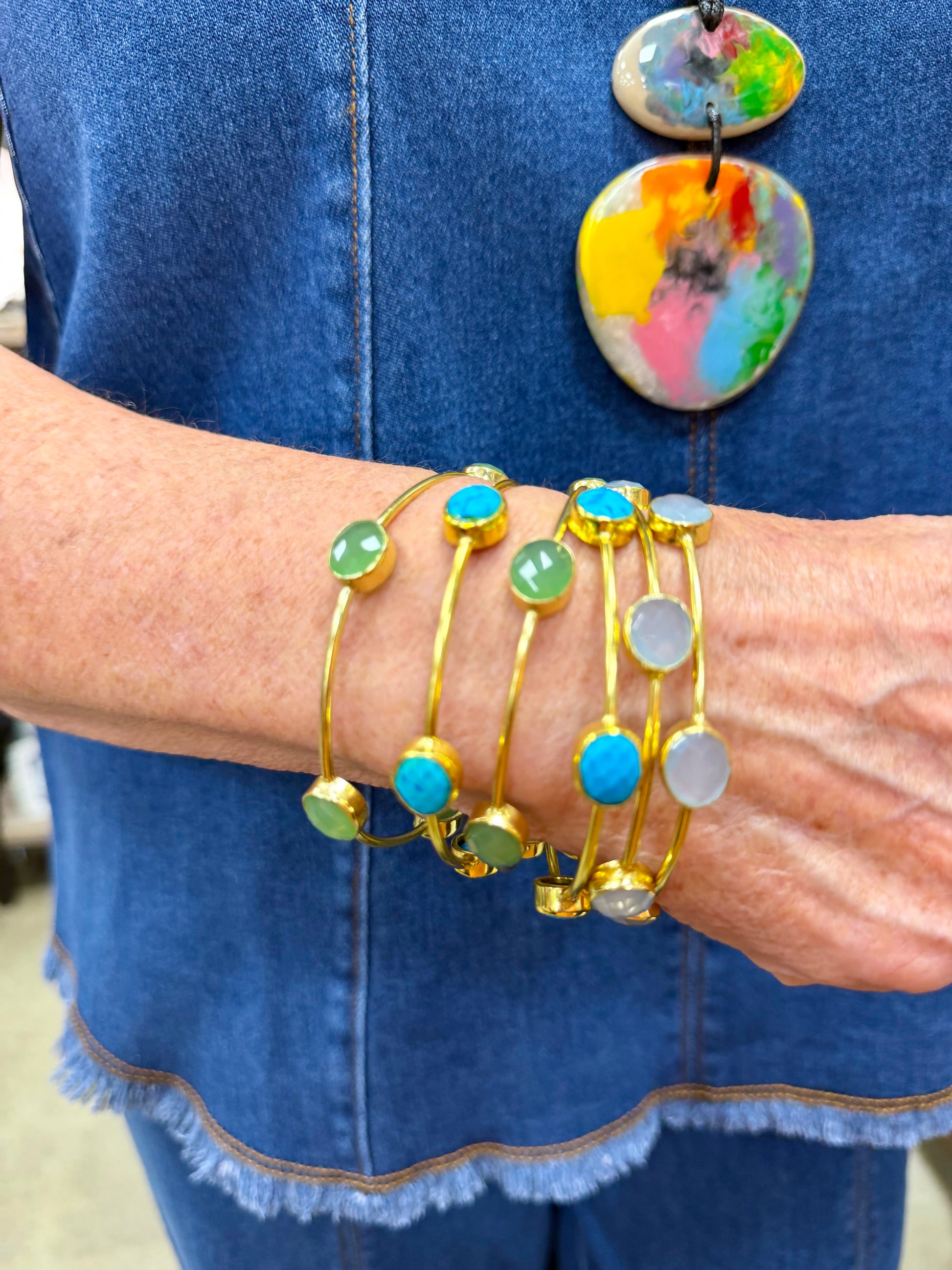 VIRTUE Gabby Gemstone Bangle