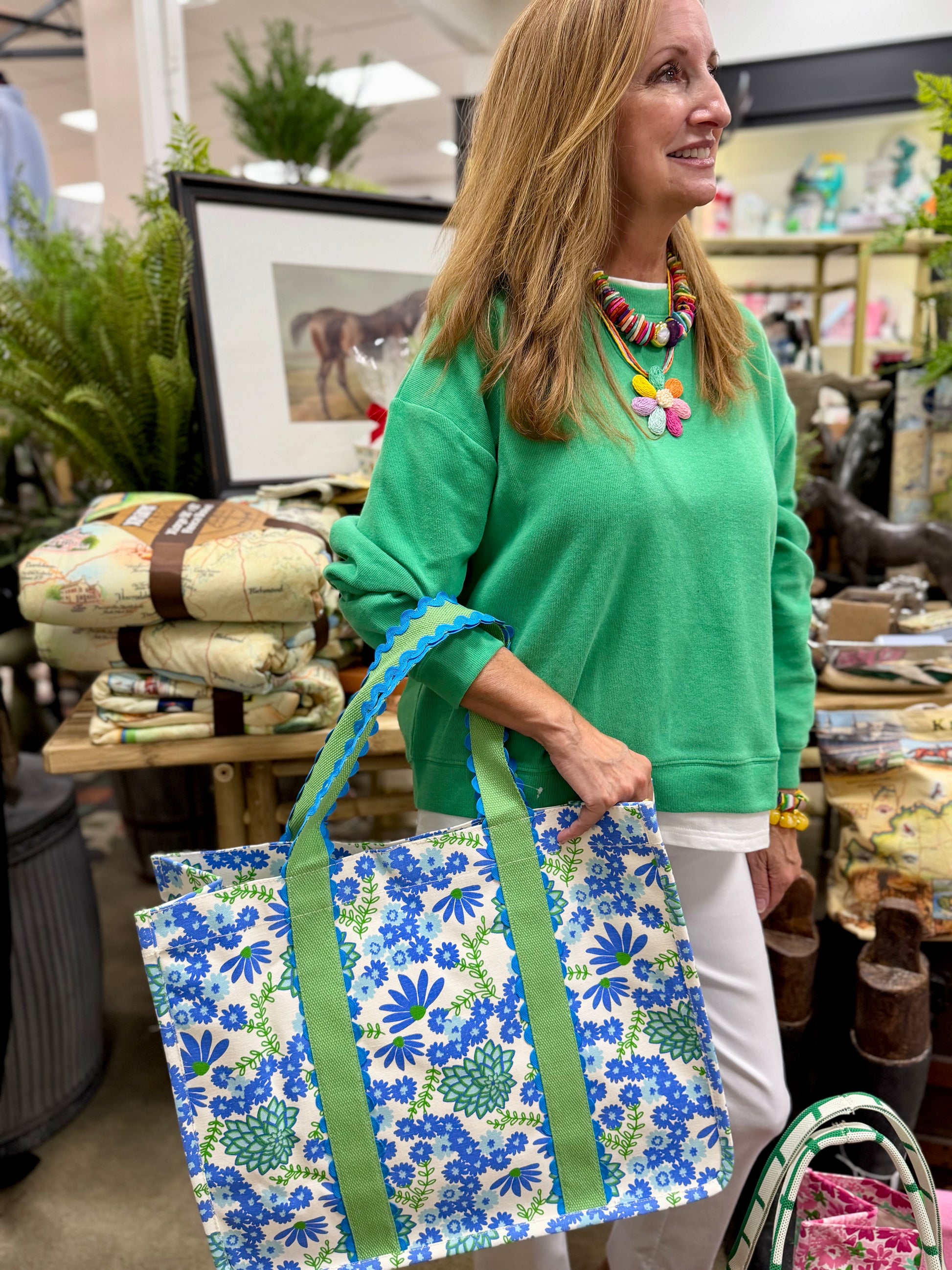 MS Daisy Chain White Monaco Tote