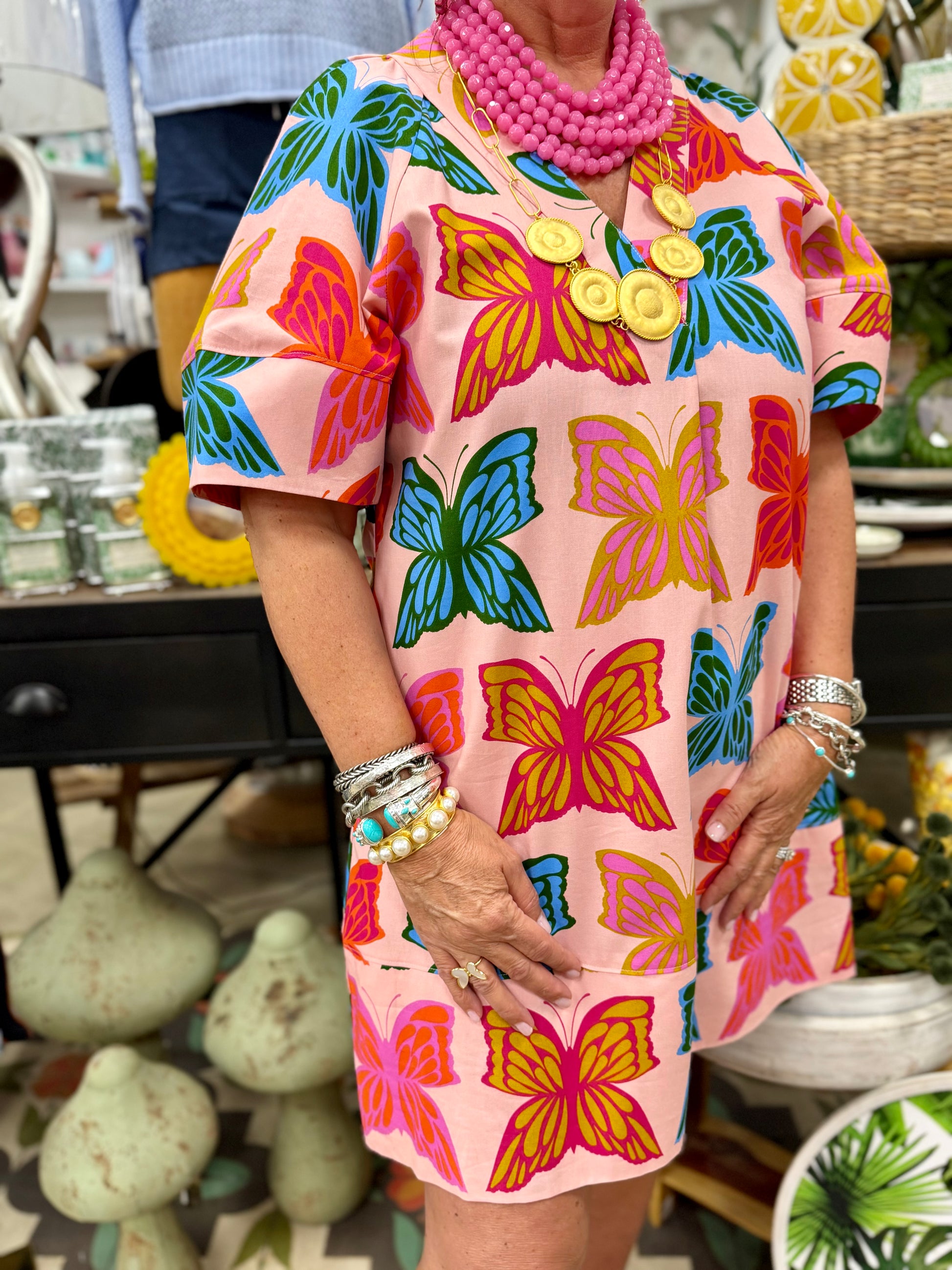 IJ Butterflies Shift Dress