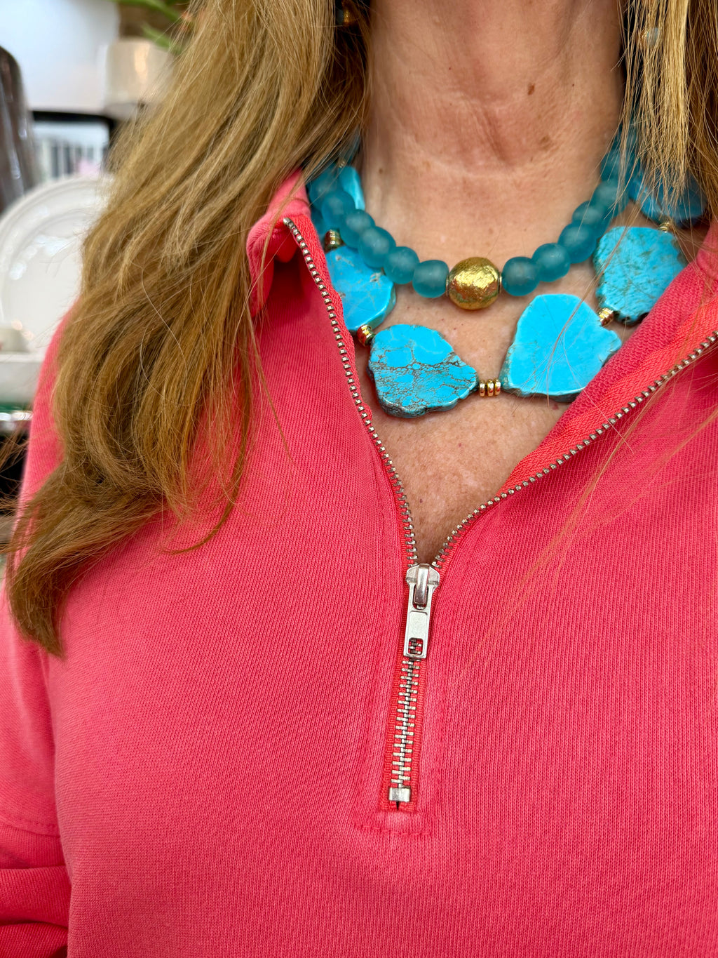 VIRTUE Large Glass Bead Necklace