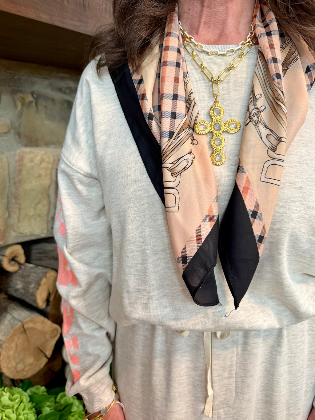 GS Silk Scarf-Large