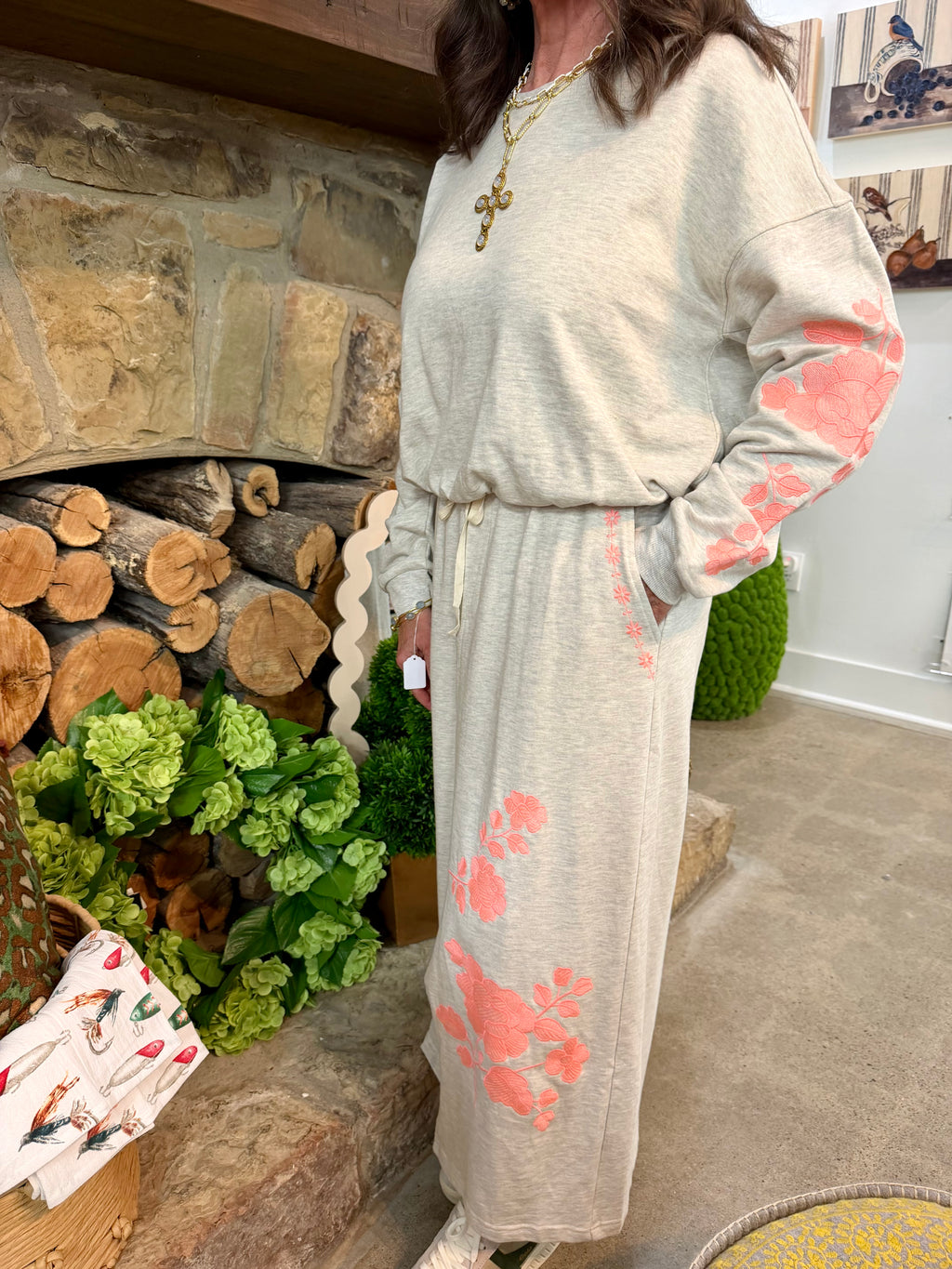 MY Embroidered Midi Skirt