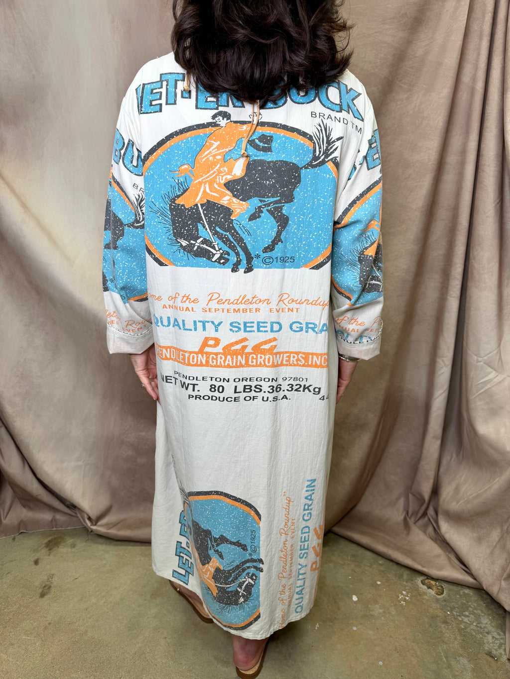 JG Weekend Merchantile Long Sleeve Dress- Let Er Buck