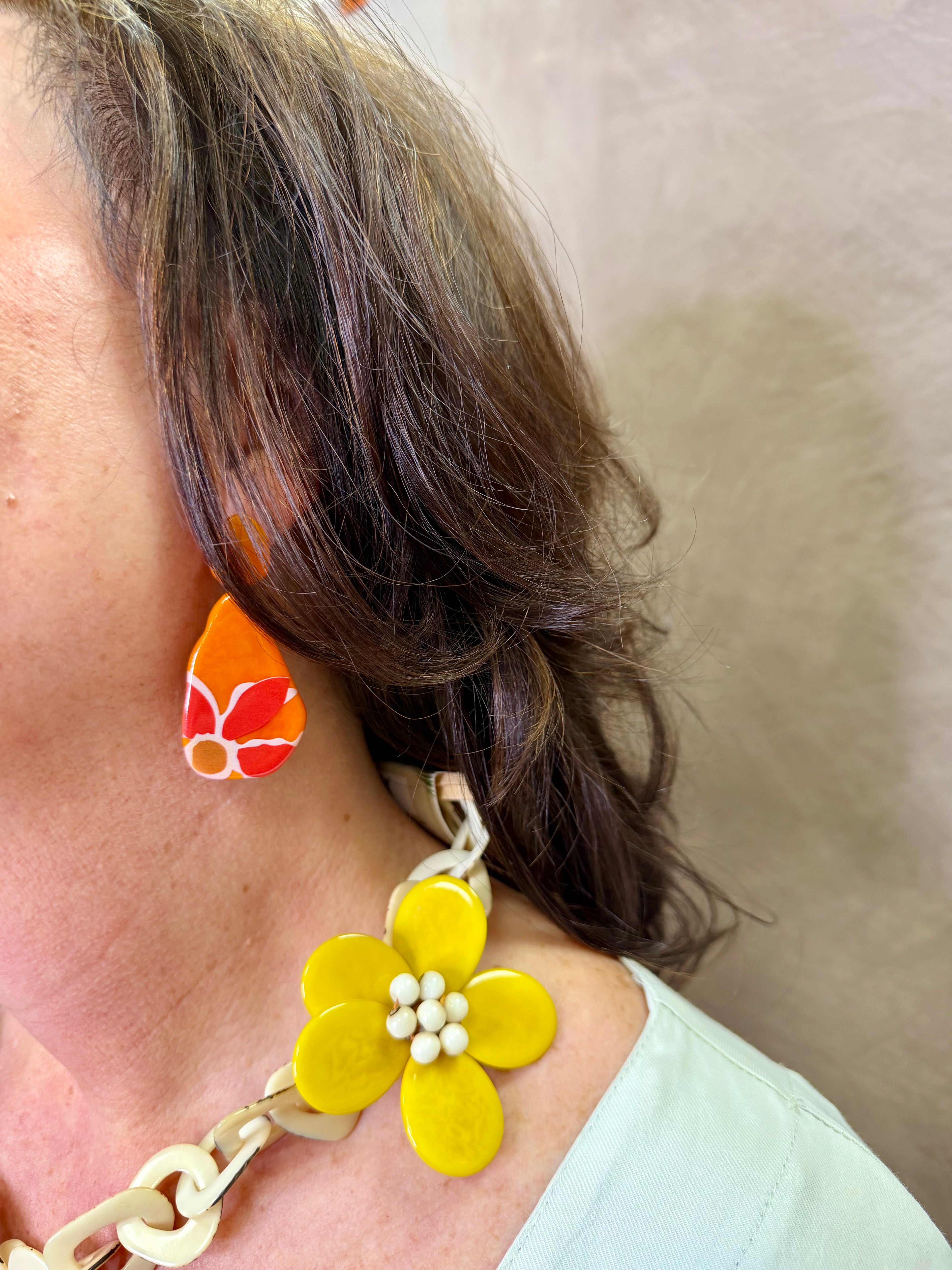 TA Mara Earrings Orange Combo