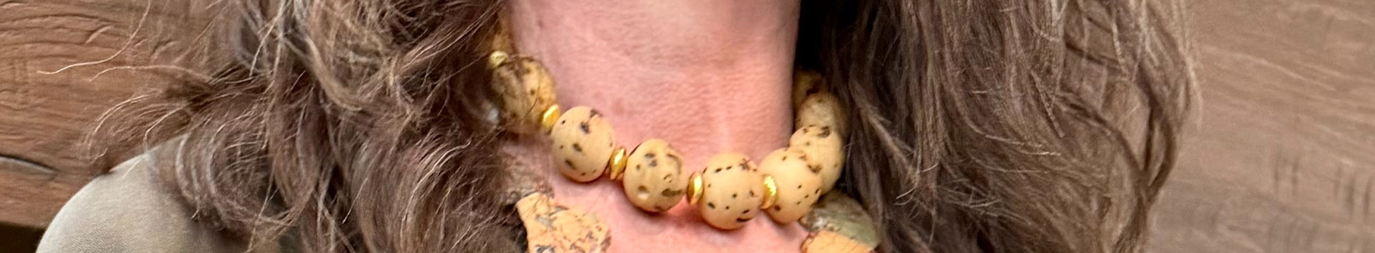 VIRTUE Cork Bead Necklace